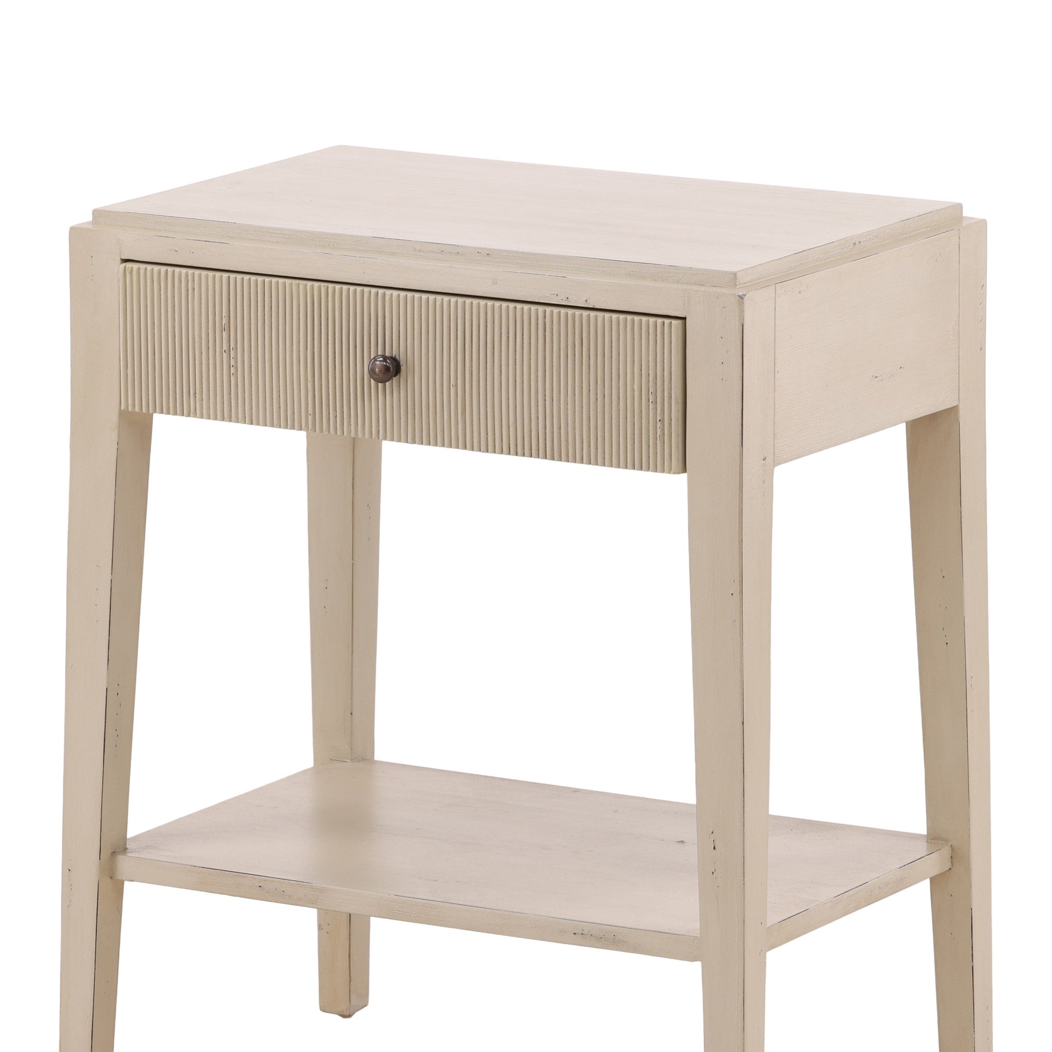 Tulle Fluted End Table