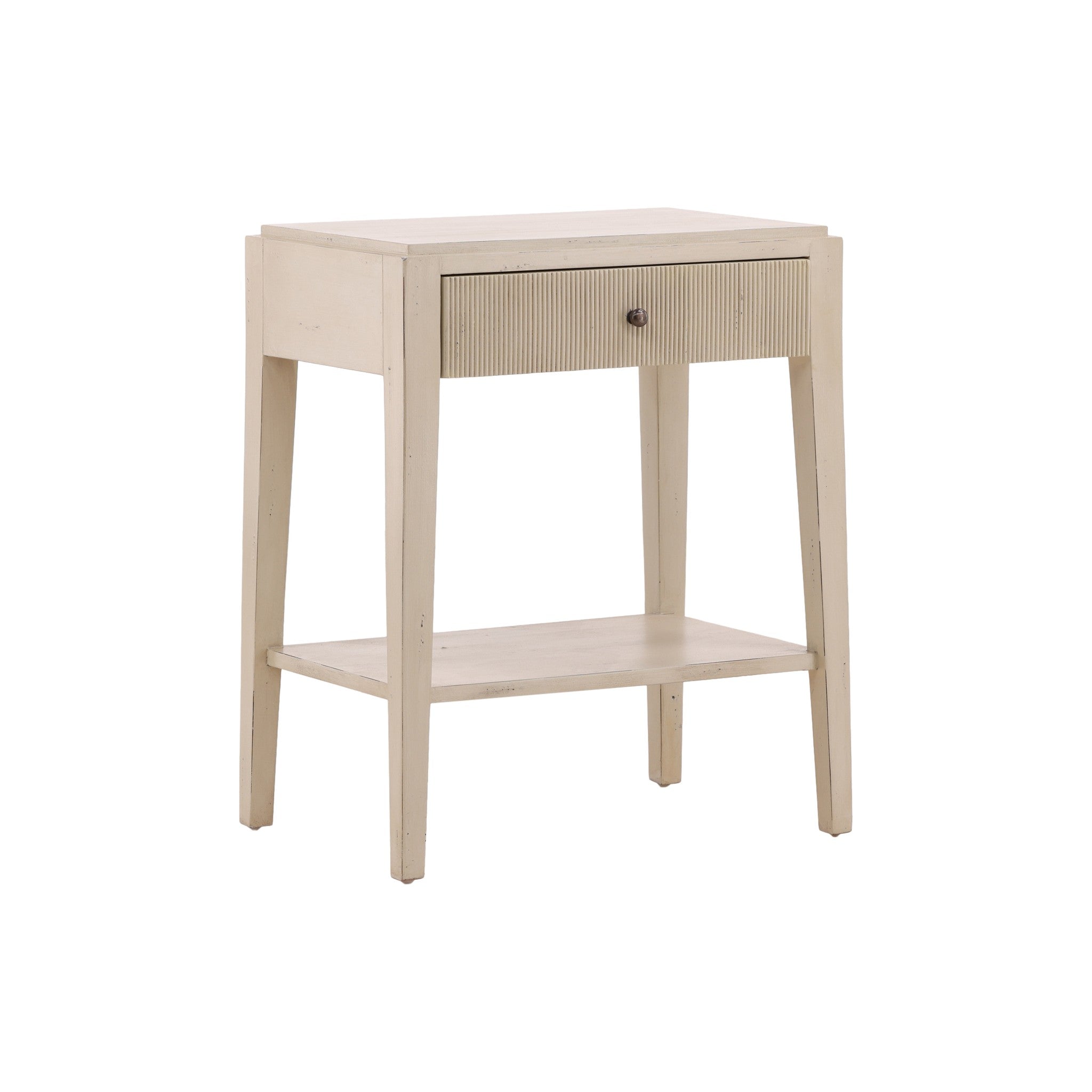 Tulle Fluted End Table