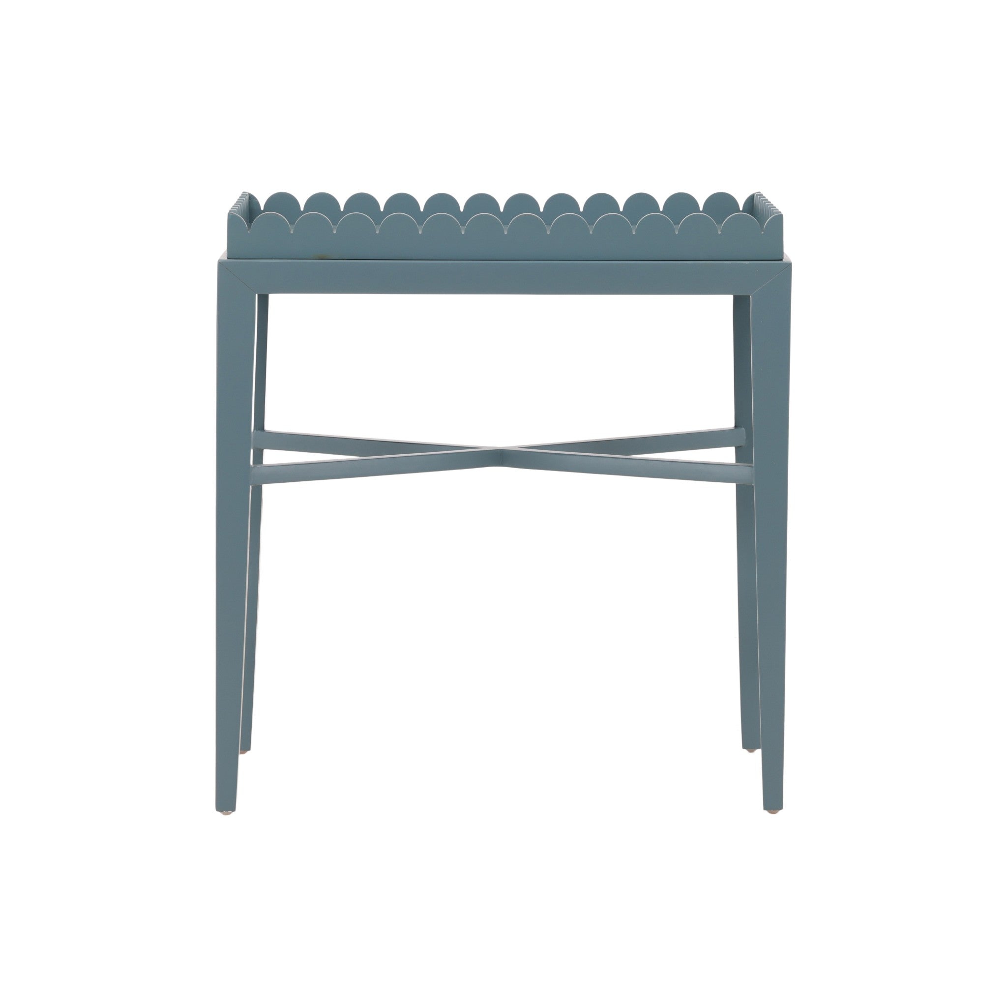Ende Scalloped Tray End Table
