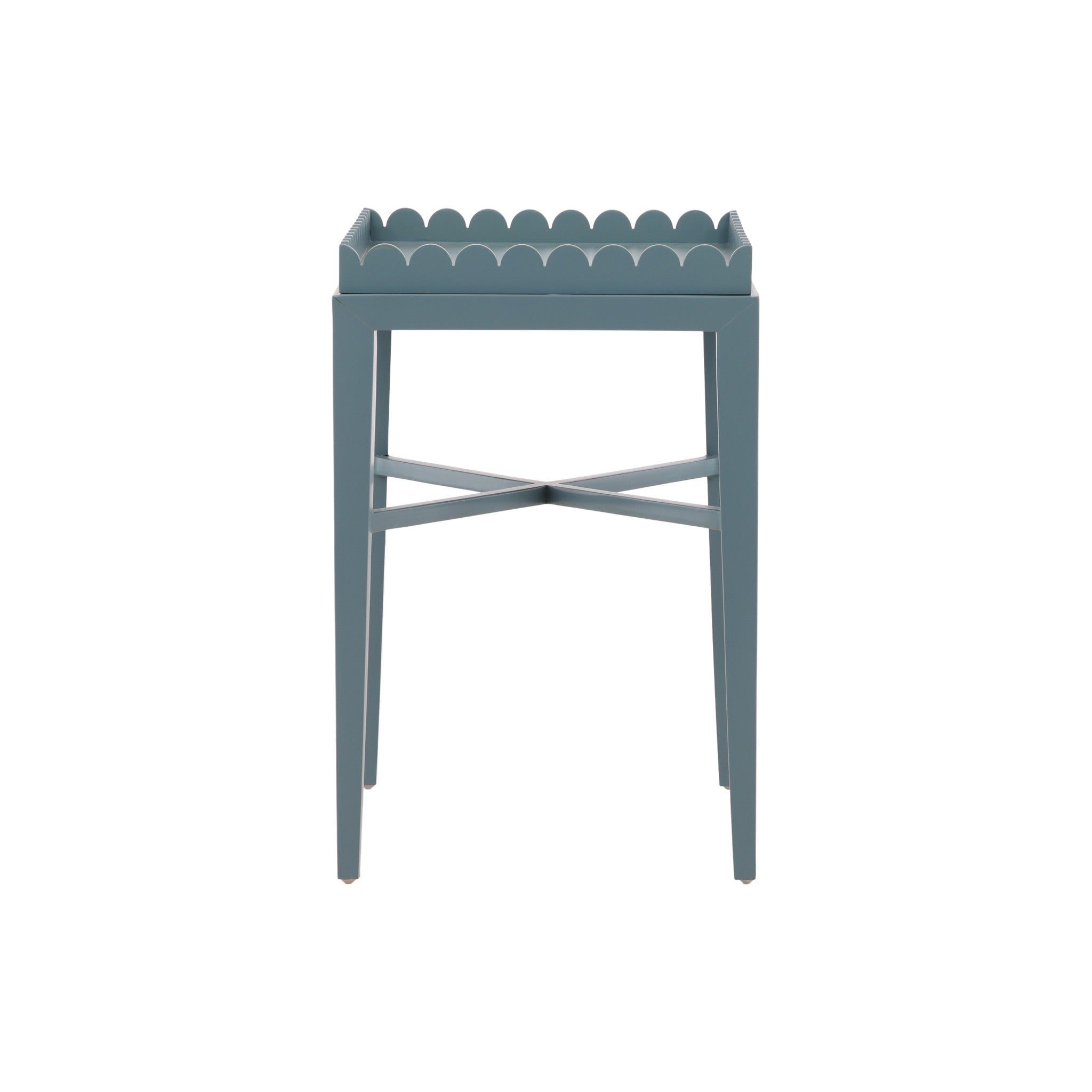 Ende Scalloped Tray End Table
