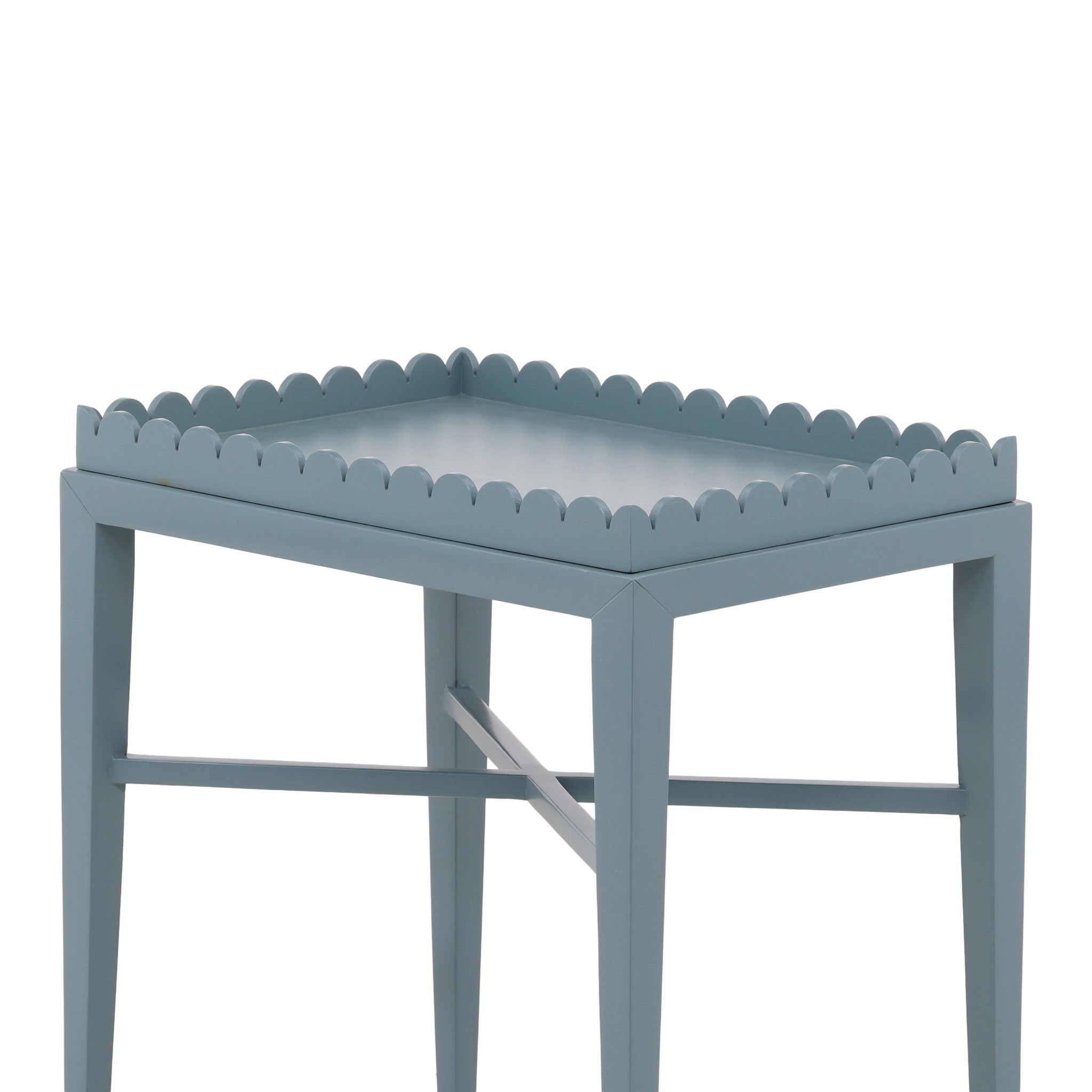 Ende Scalloped Tray End Table