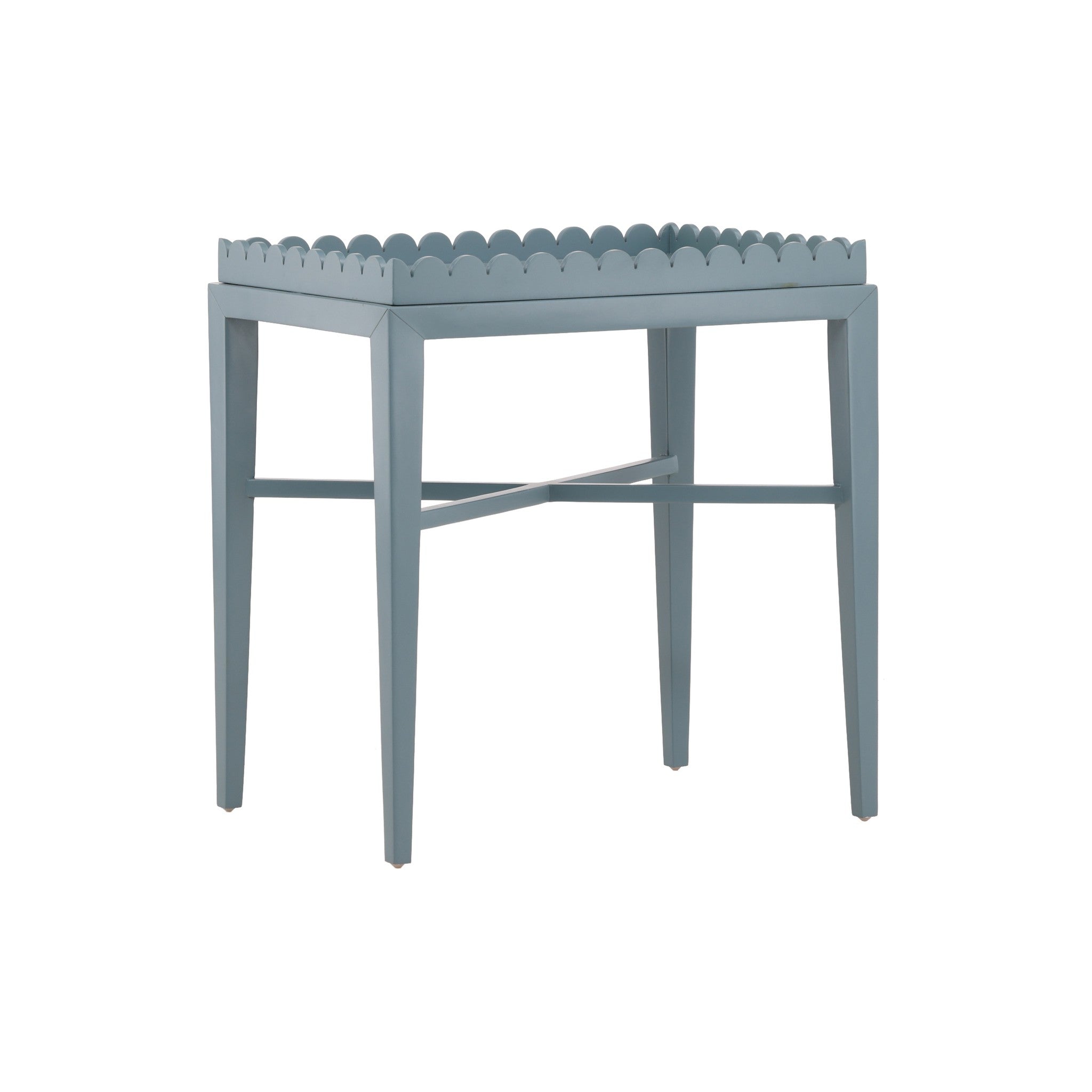 Ende Scalloped Tray End Table