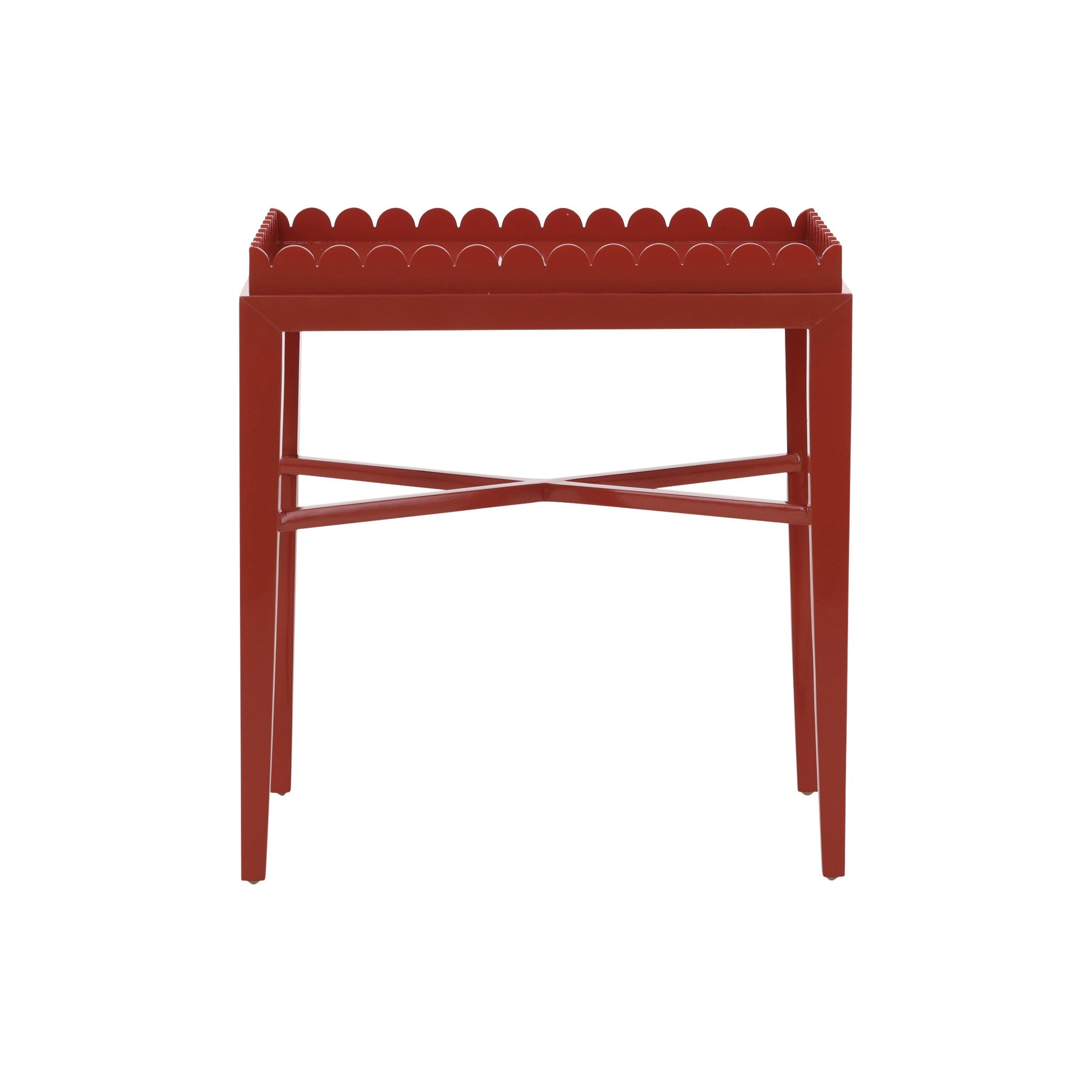 Ende Scalloped Tray End Table