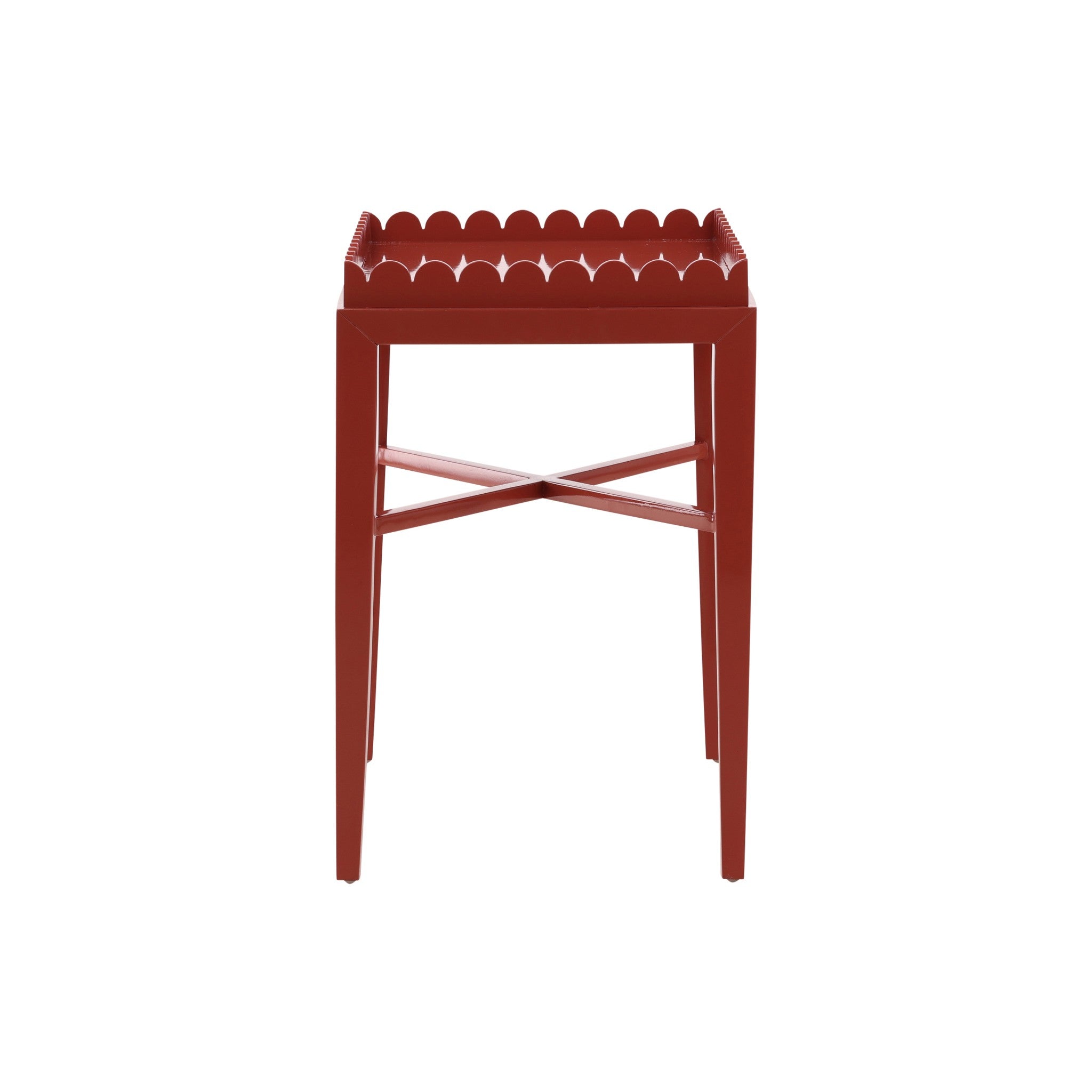 Ende Scalloped Tray End Table