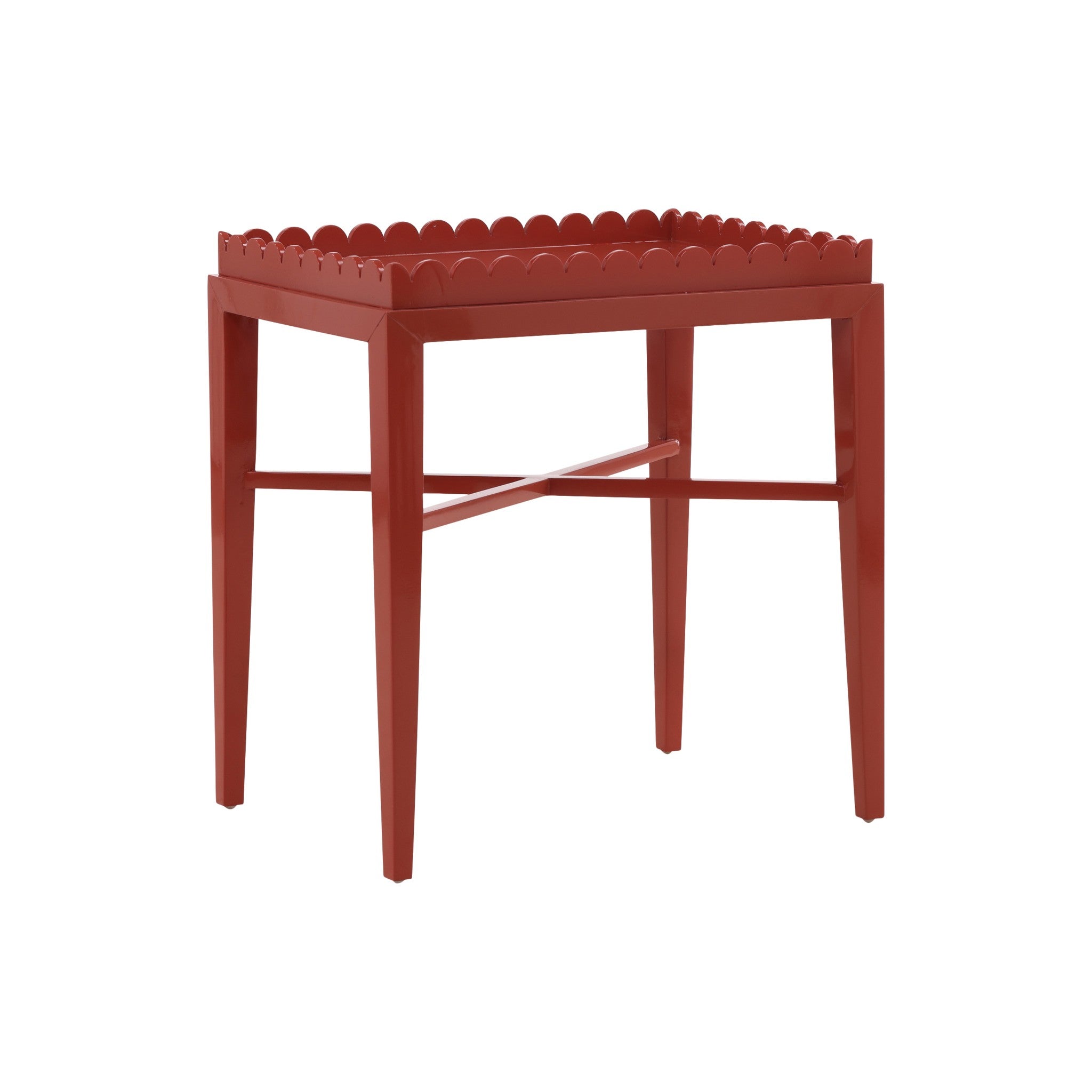 Ende Scalloped Tray End Table