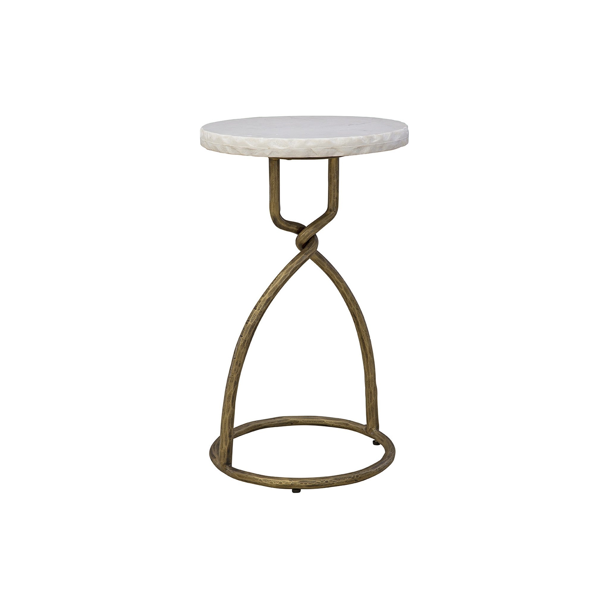 Udine Marble and Metal Side Table