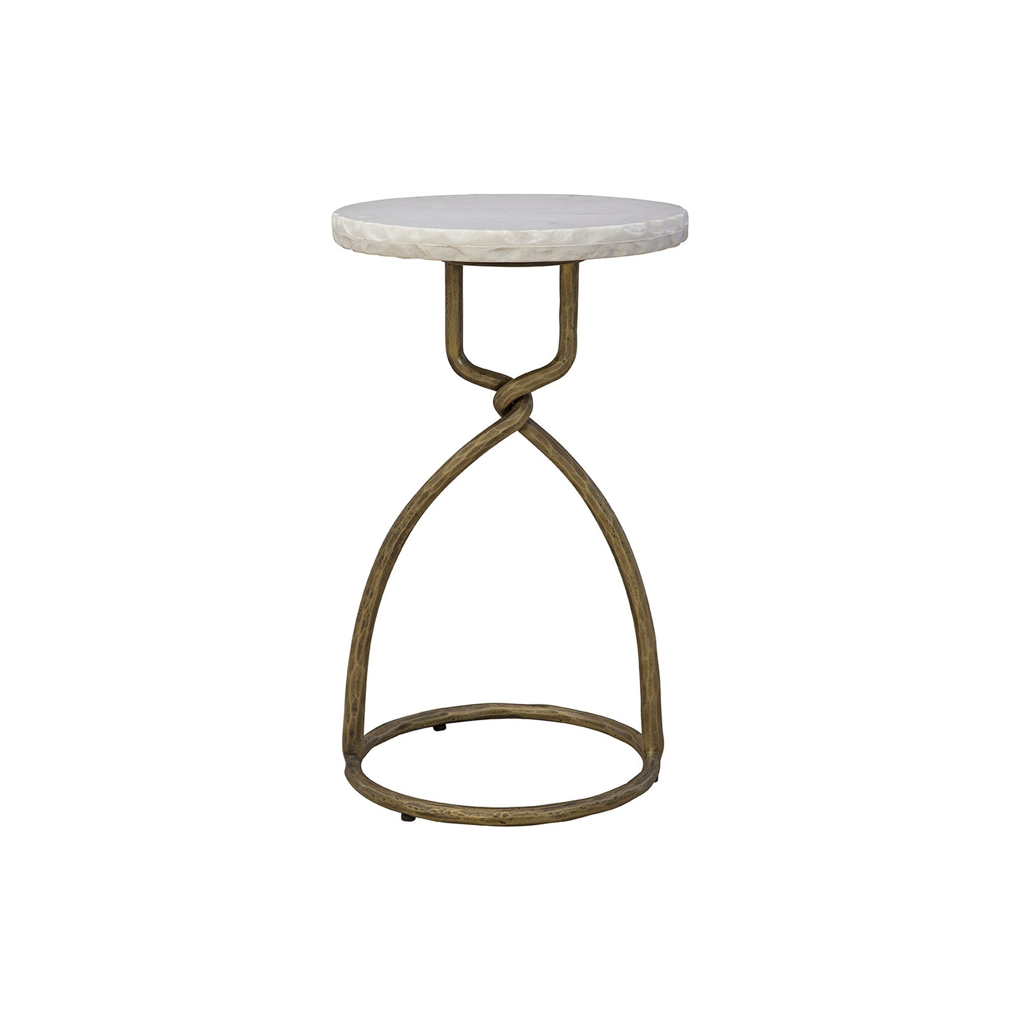 Udine Marble and Metal Side Table