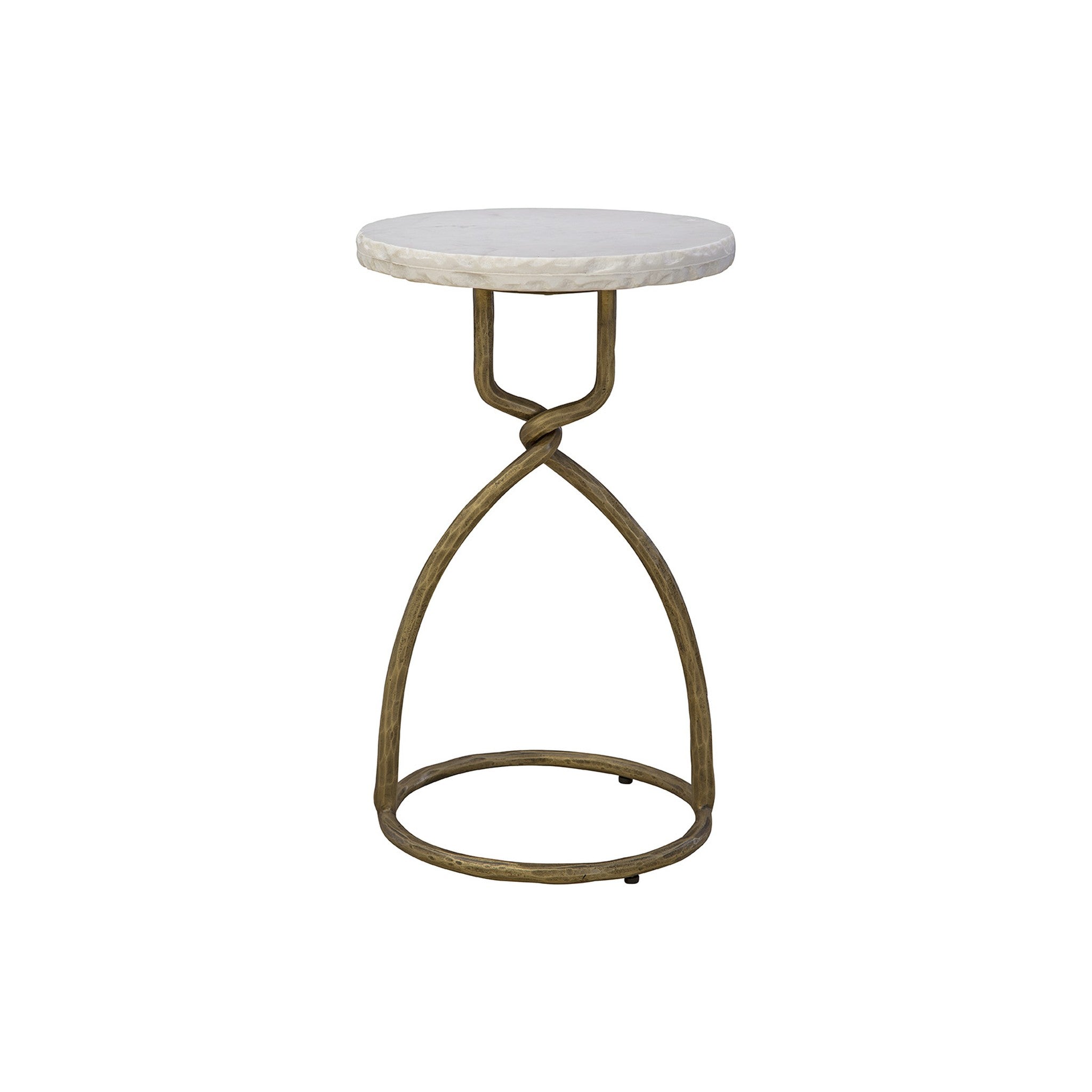 Udine Marble and Metal Side Table