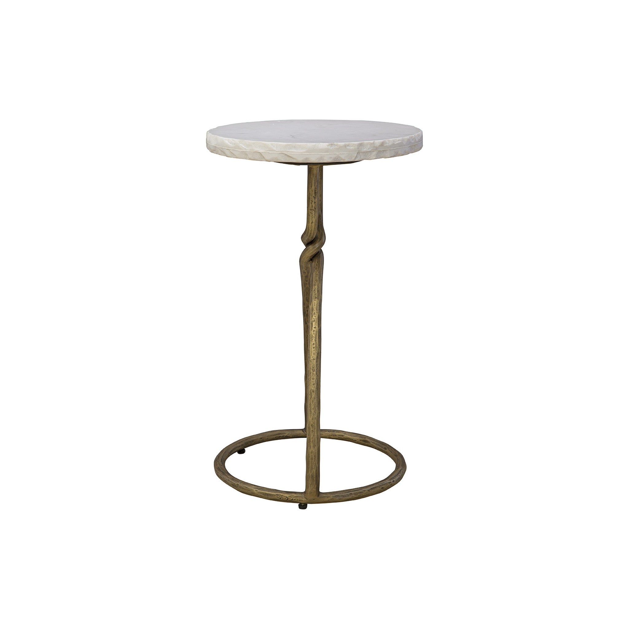 Udine Marble and Metal Side Table
