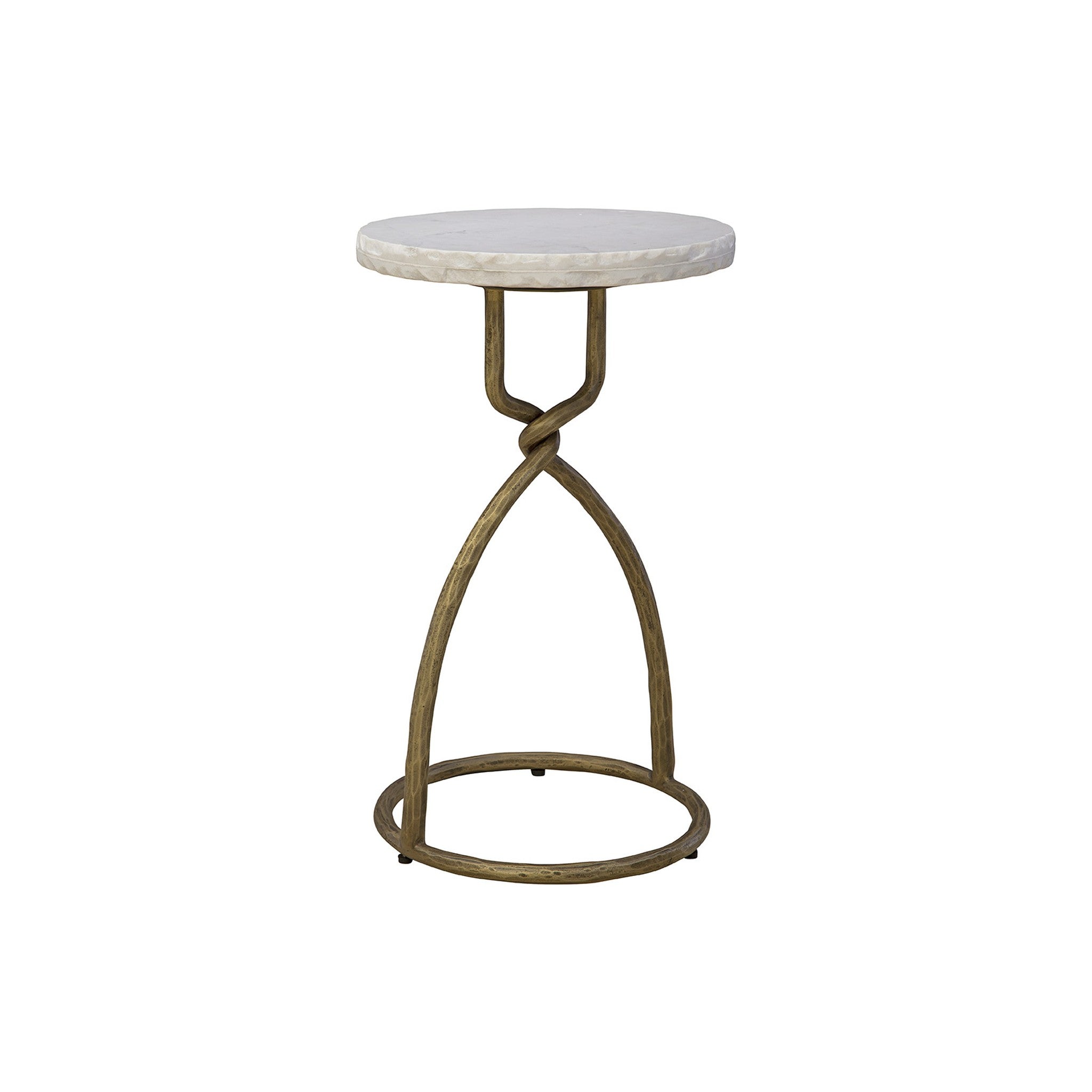 Udine Marble and Metal Side Table