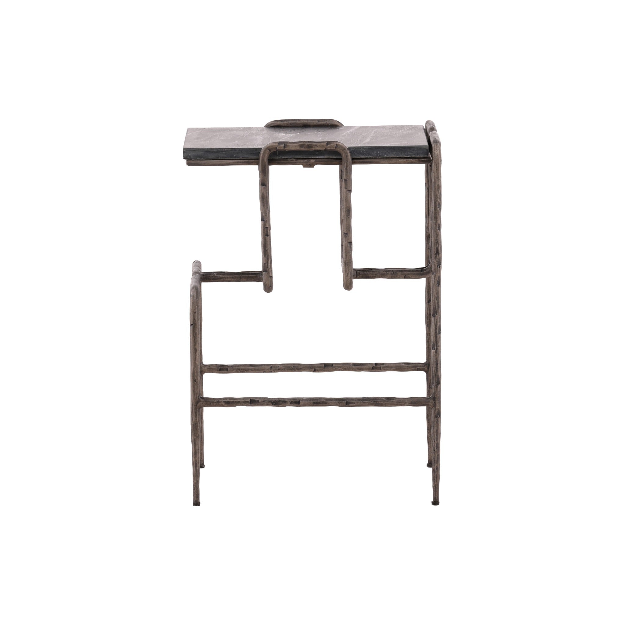 Olbia Geometric Marble Side Table