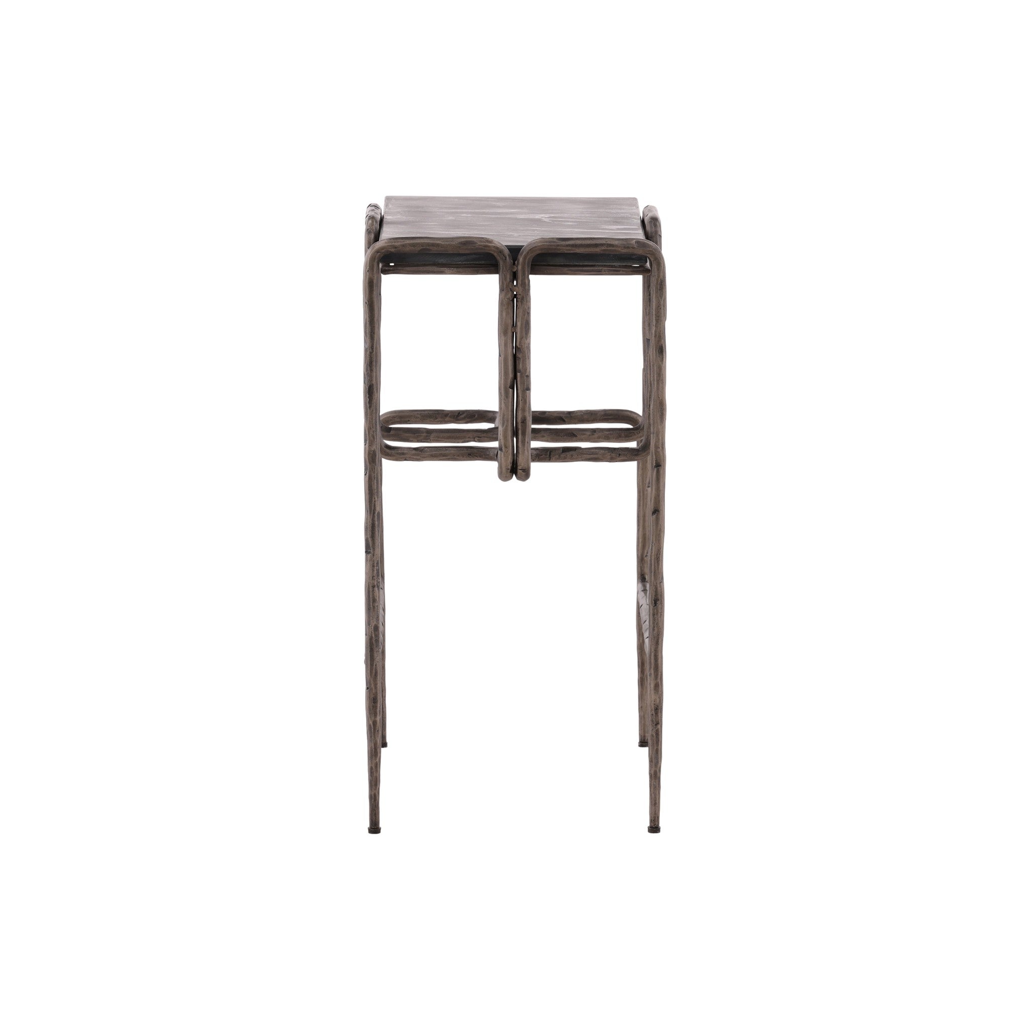 Olbia Geometric Marble Side Table