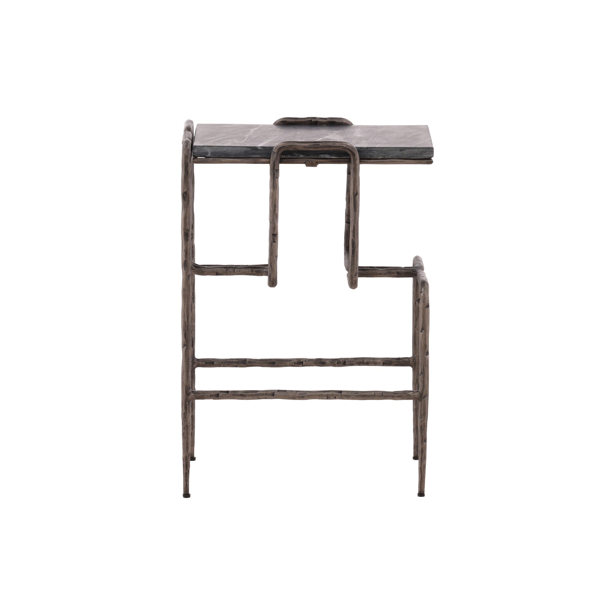 Olbia Geometric Marble Side Table