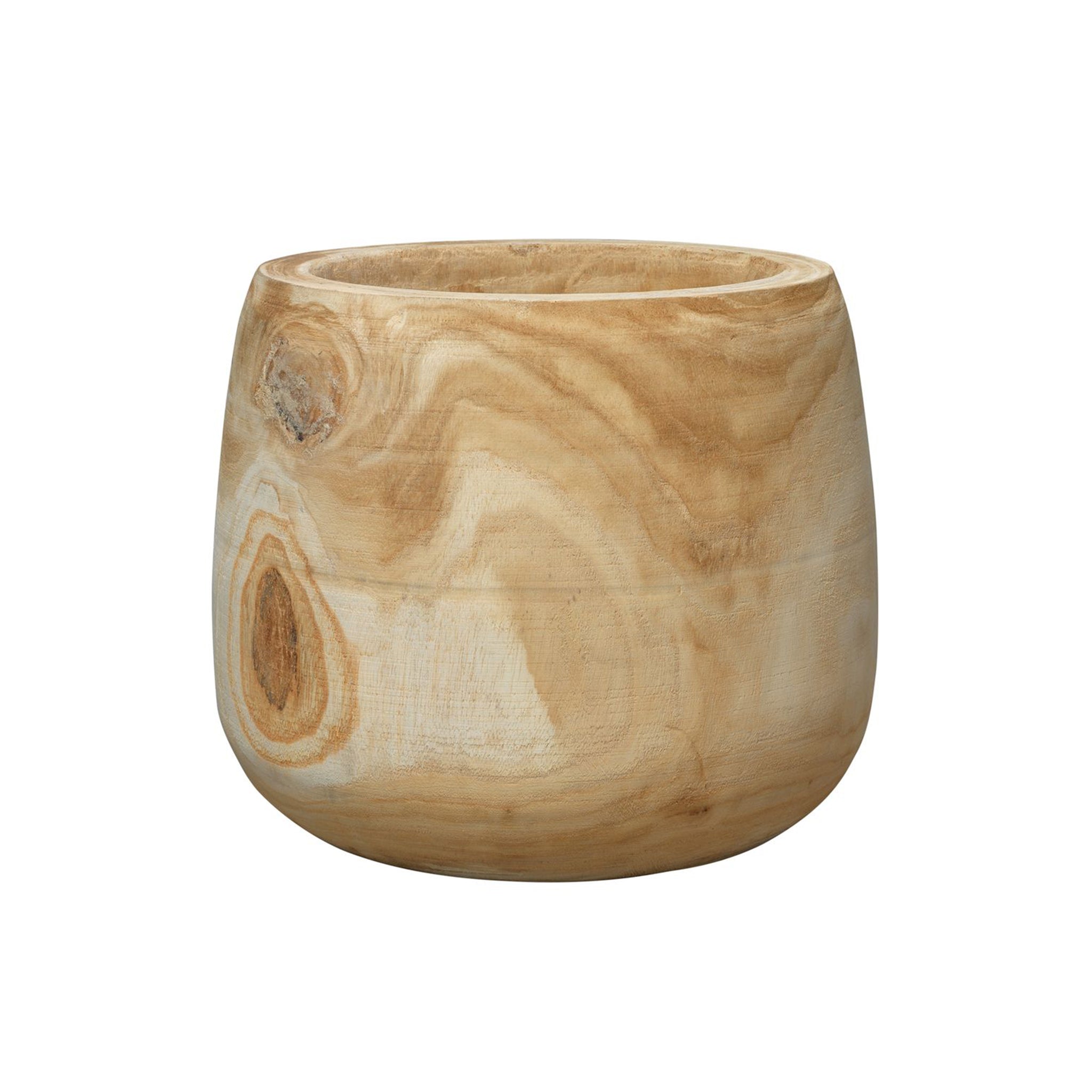 Lykos Hand Carved Wood Vase - Wisteria