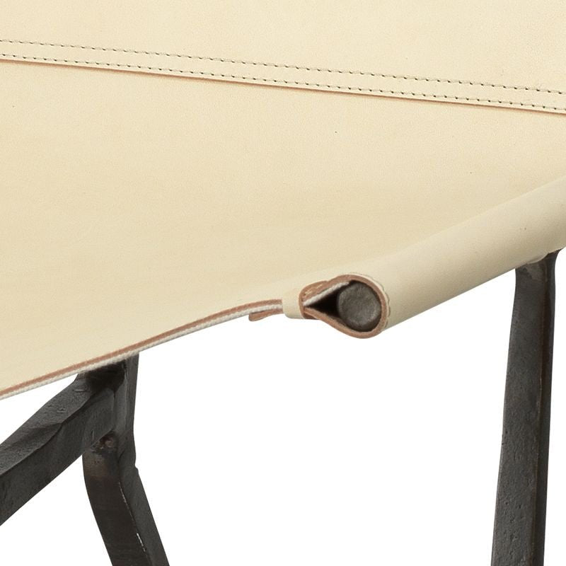 Ianthe Leather Sling Chair - Wisteria