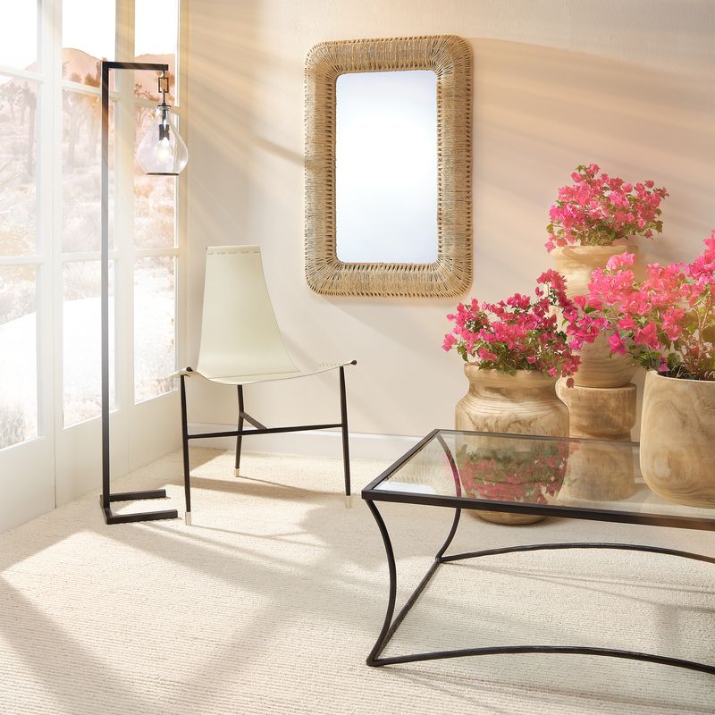 Ianthe Leather Sling Chair - Wisteria