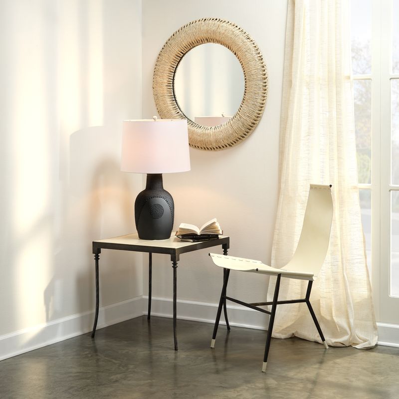Ianthe Leather Sling Chair - Wisteria