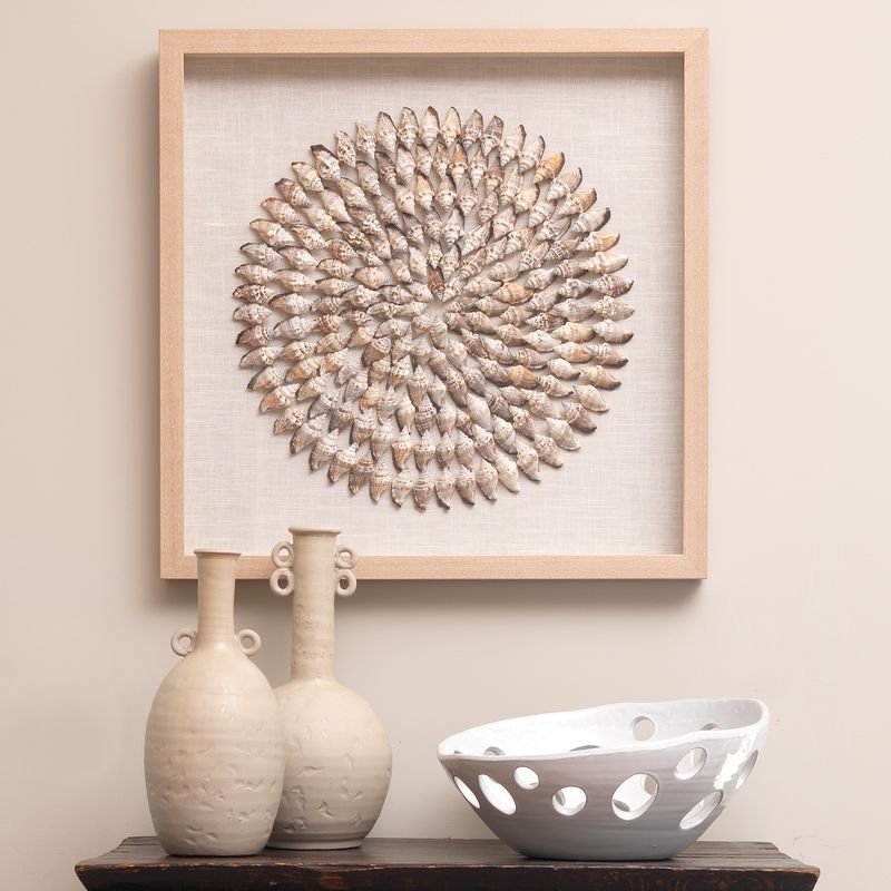 Tiderune Shell Relief Artwork - Wisteria