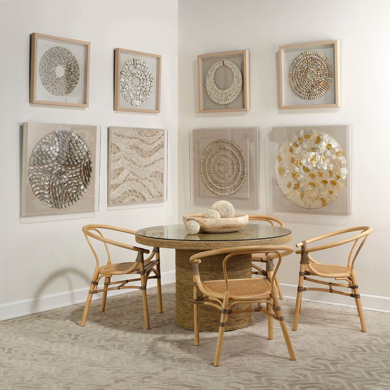 Tiderune Shell Relief Artwork - Wisteria