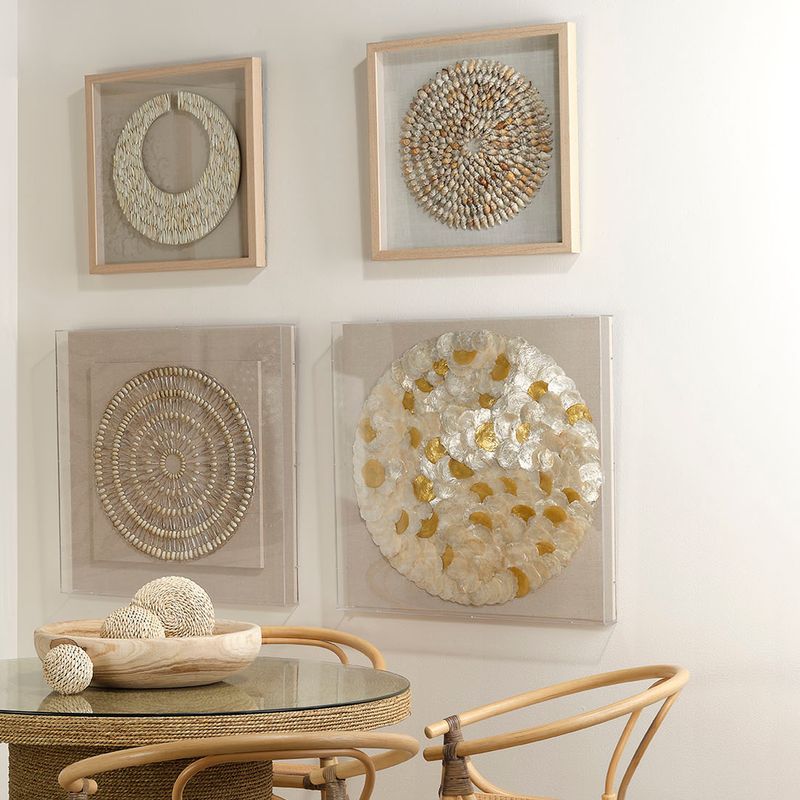 Tiderune Shell Relief Artwork - Wisteria