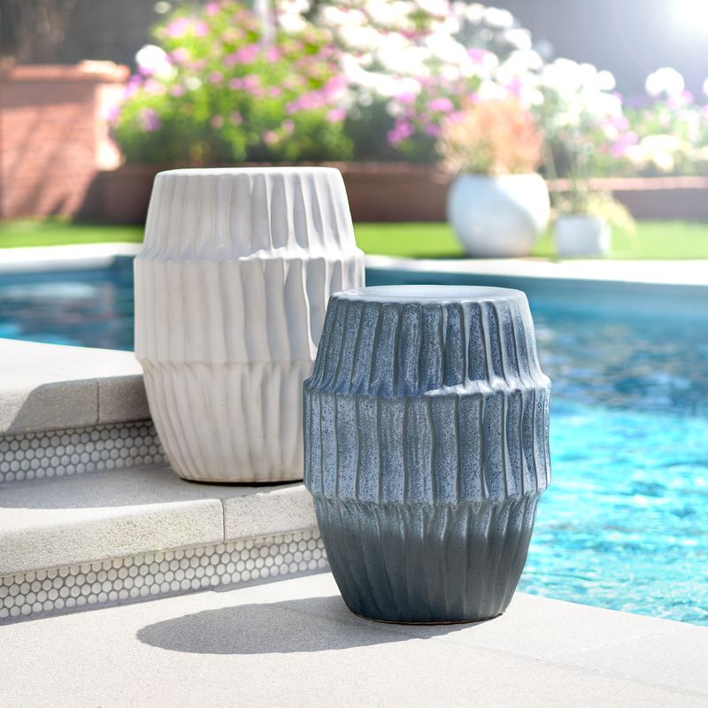 Maerella Ceramic Side Table - Wisteria