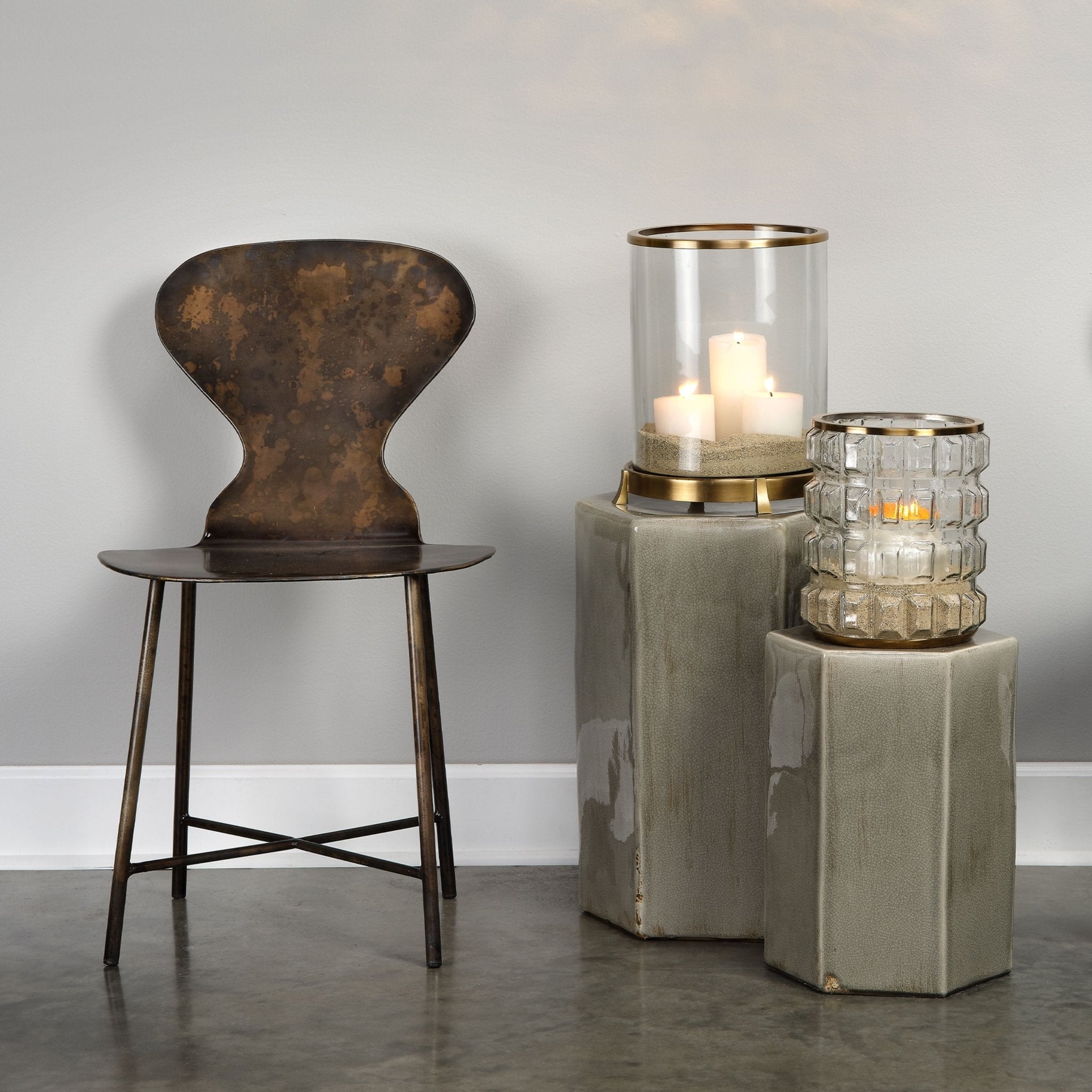 Caspia Ceramic Garden Stool - Wisteria