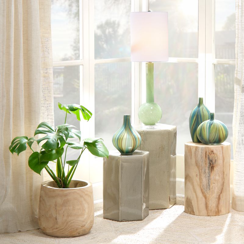 Caspia Ceramic Garden Stool - Wisteria