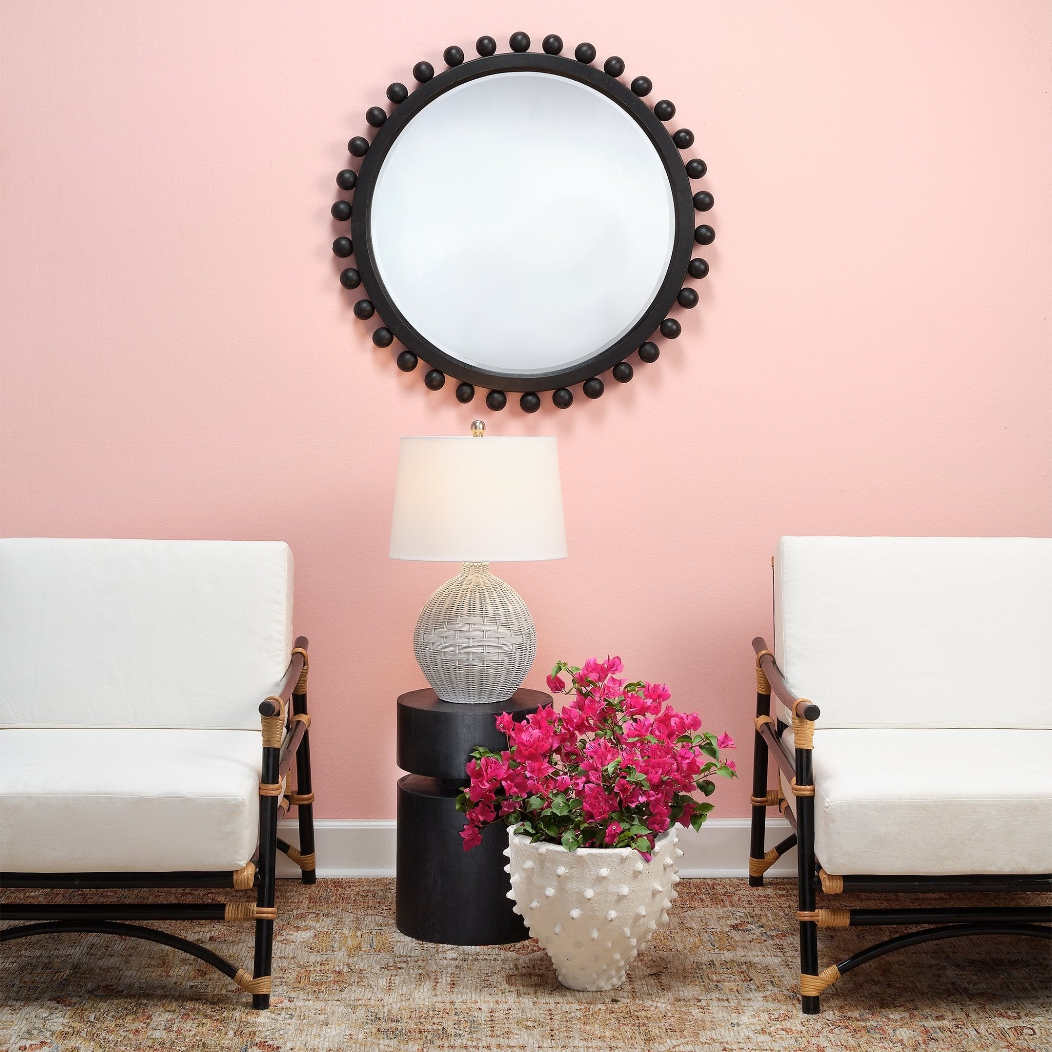 Kalindra Beaded Mirror - Wisteria