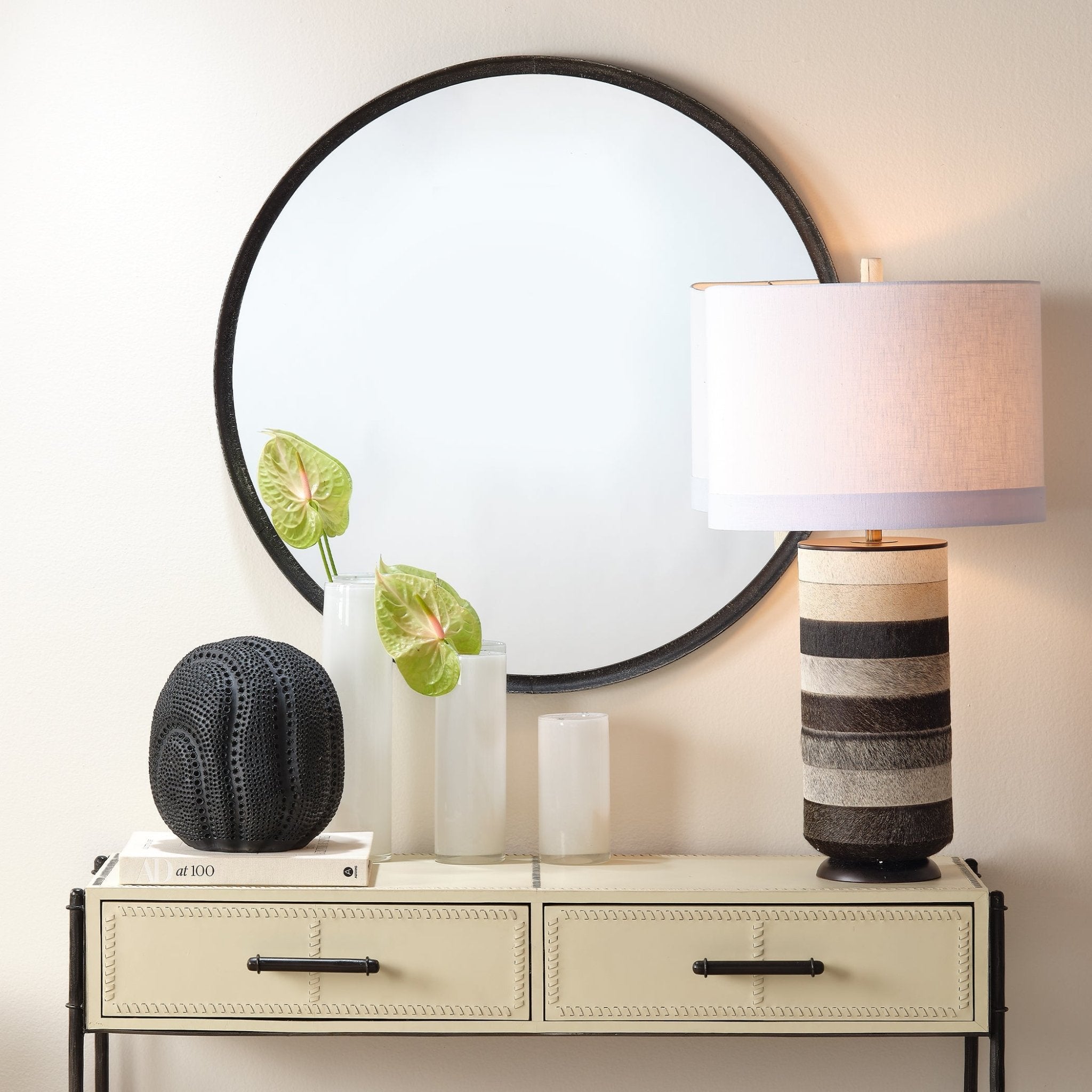 Khoran Iron Mirror - Wisteria