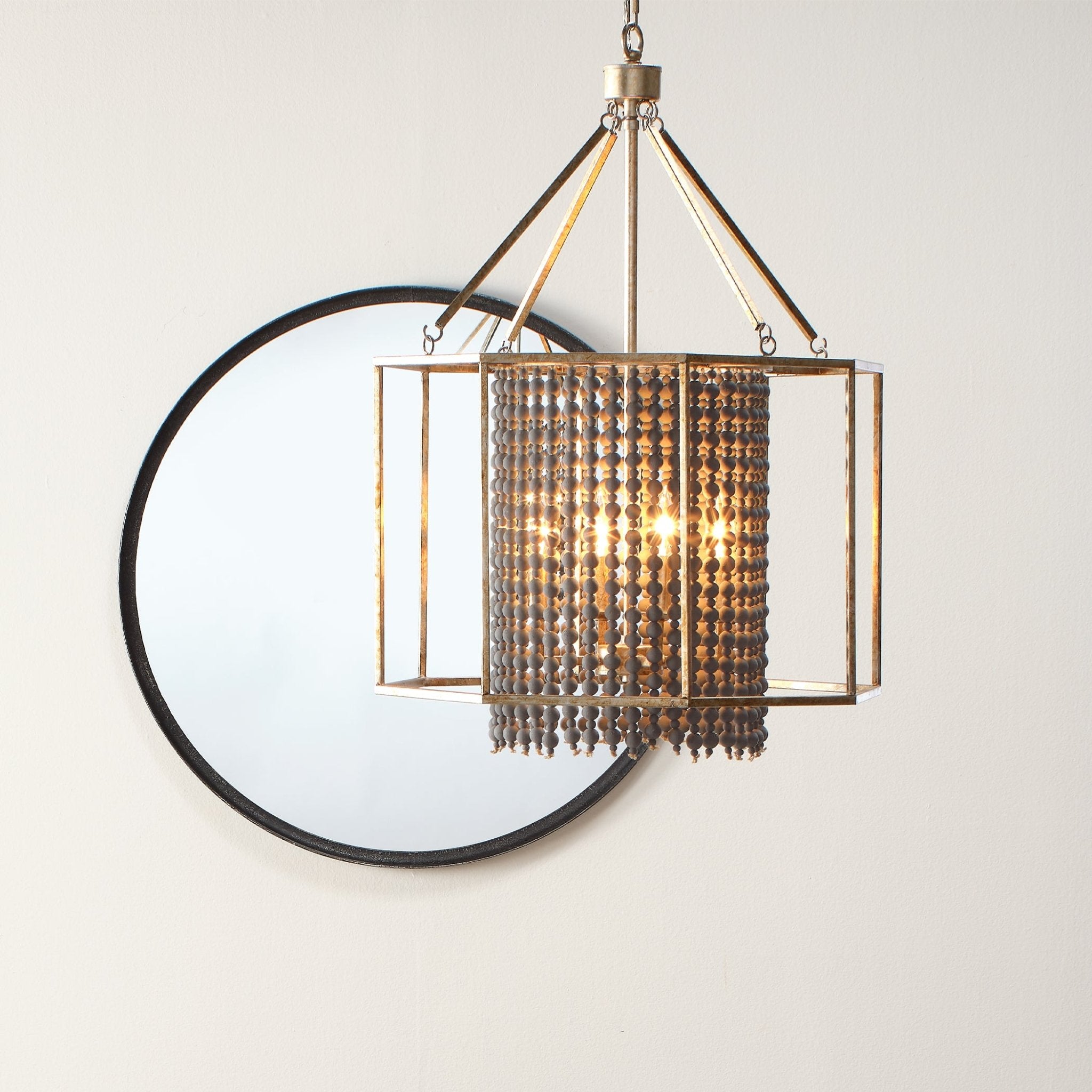 Khoran Iron Mirror - Wisteria