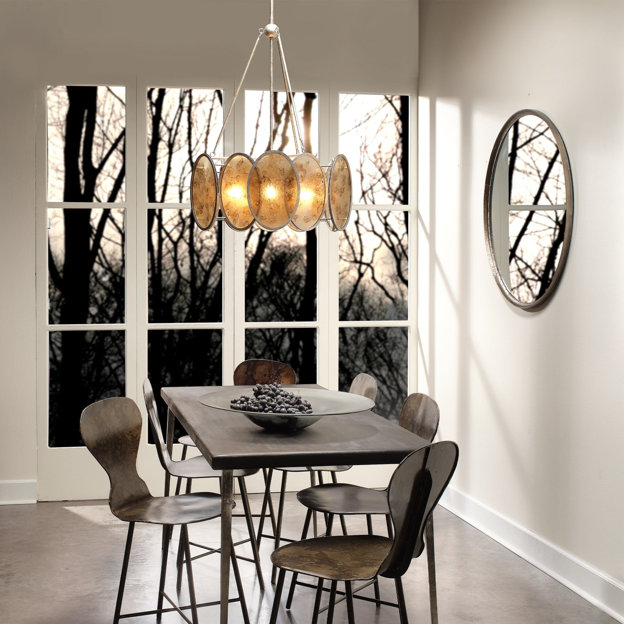 Khoran Iron Mirror - Wisteria