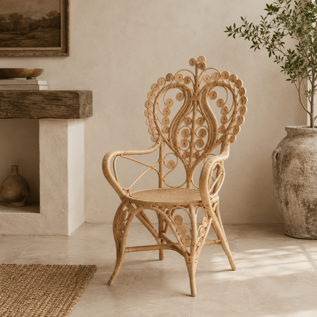 Zafiri Rattan Chair - Wisteria