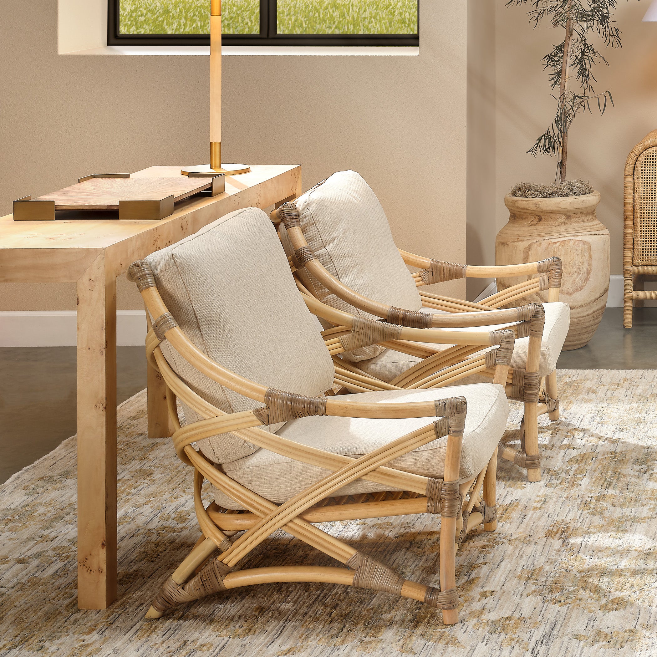 Talavera Rattan Lounge Chair