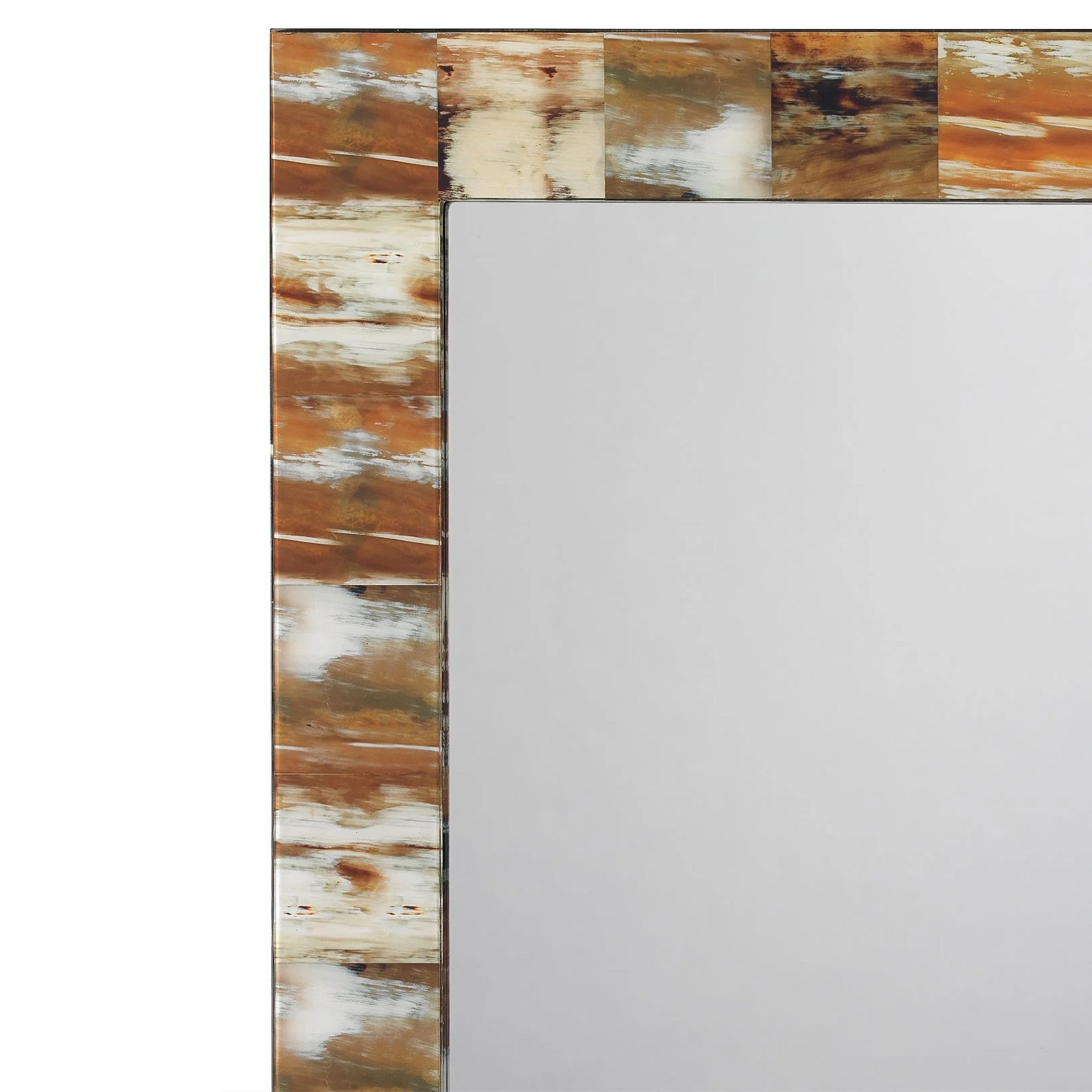 Orinda Faux Horn Mirror - Wisteria