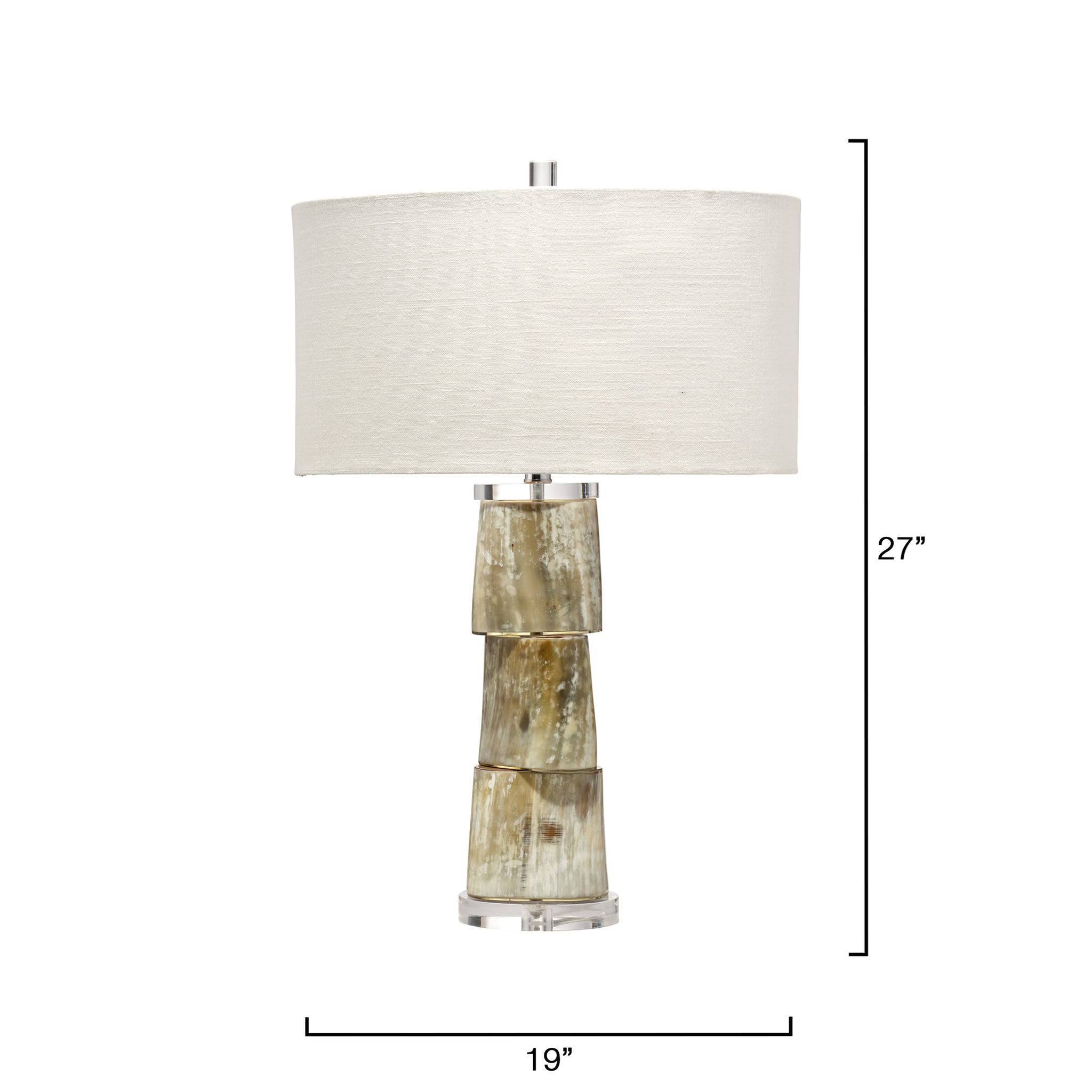 Lavari Horn Table Lamp - Wisteria