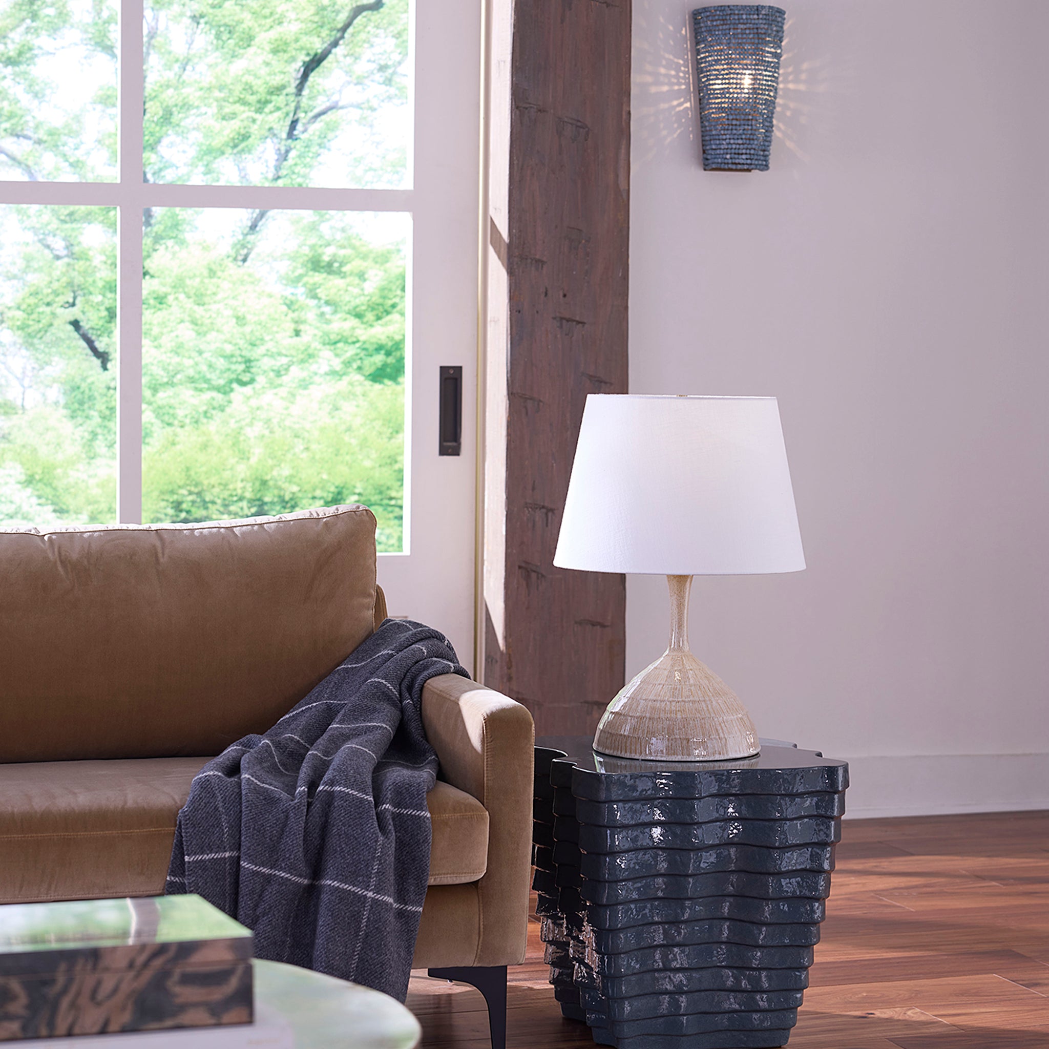 Karnes Glaze Table Lamp - Wisteria