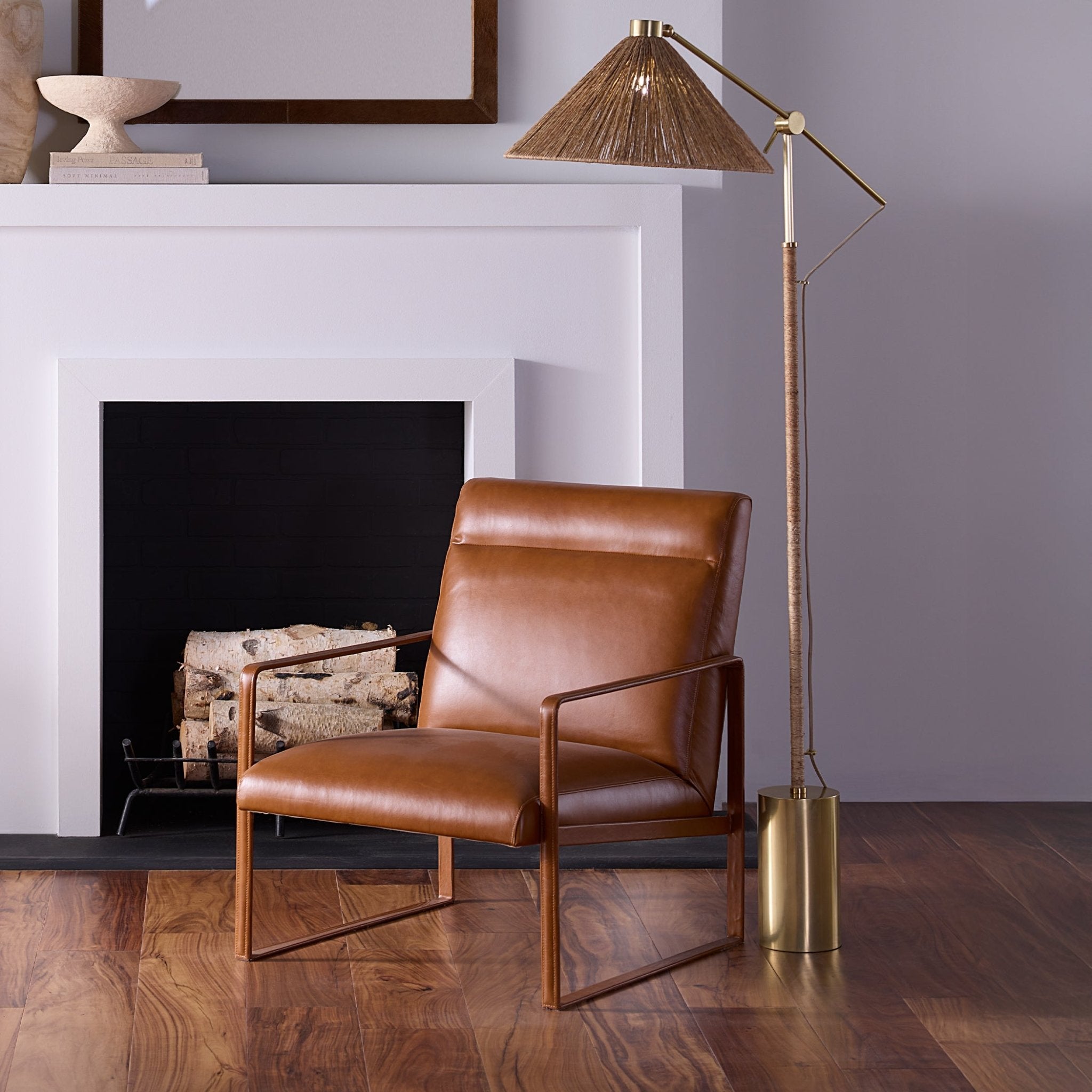 Komodo Jute Floor Lamp - Wisteria