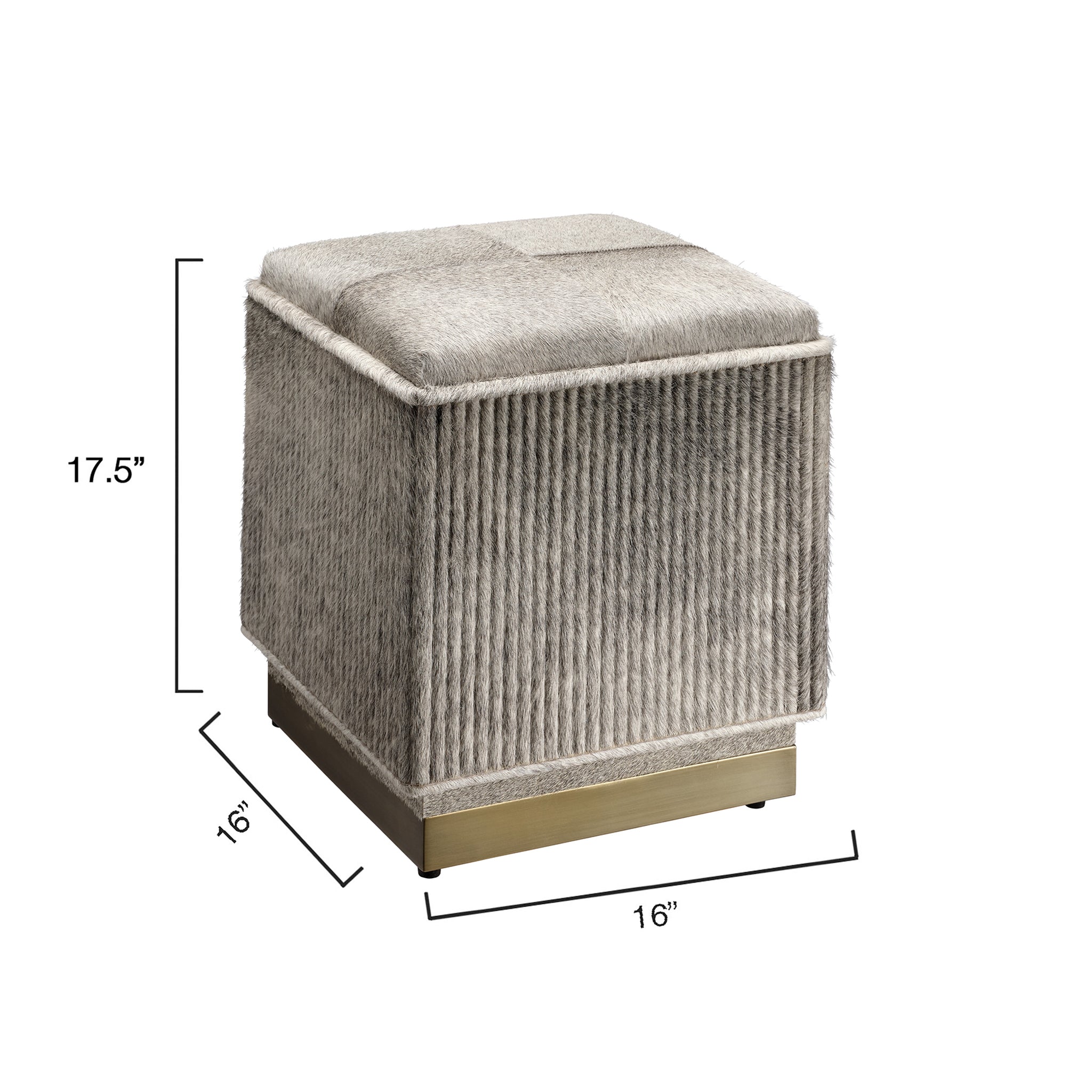 Halstonion Hide Ottoman