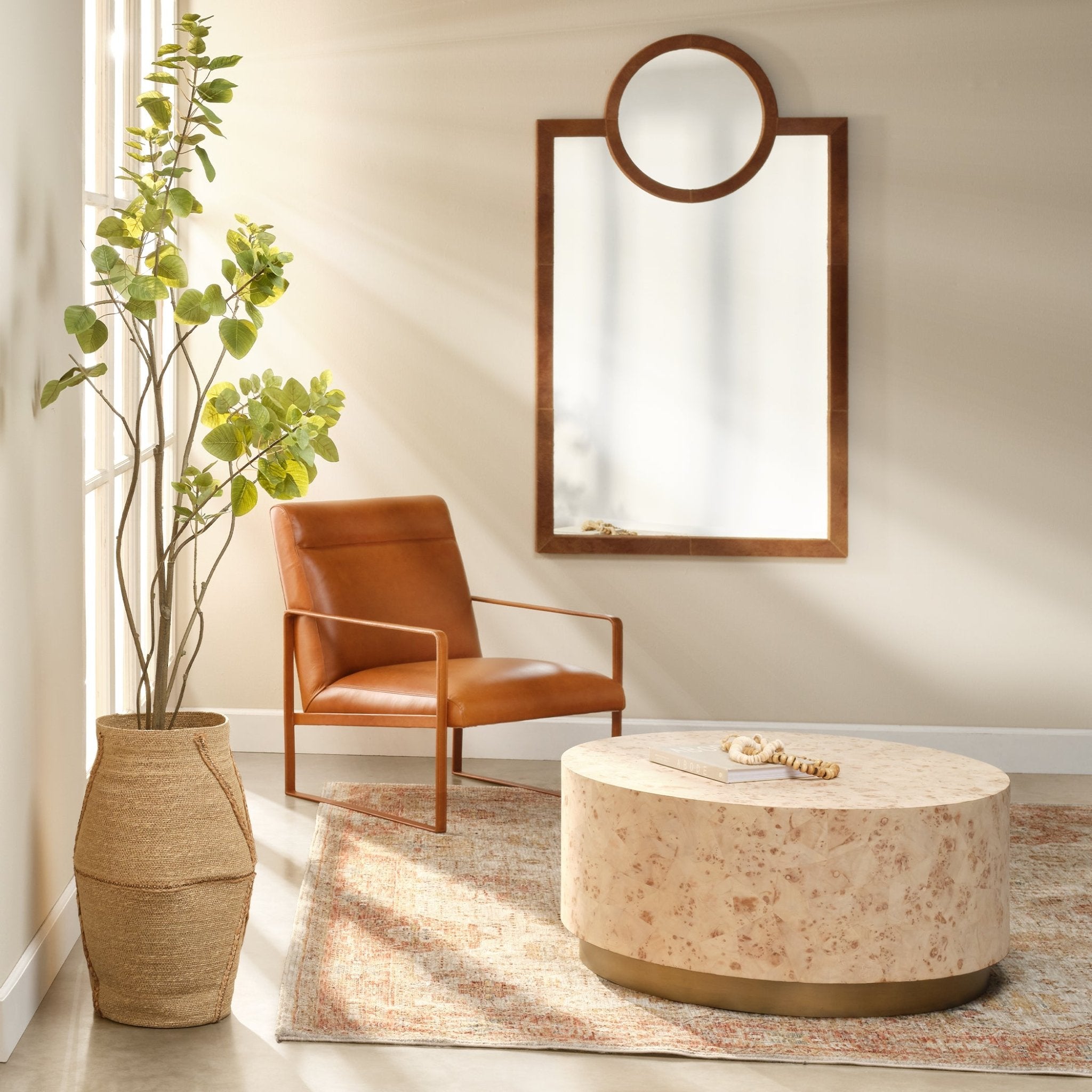 Acostia Leather Chair - Wisteria