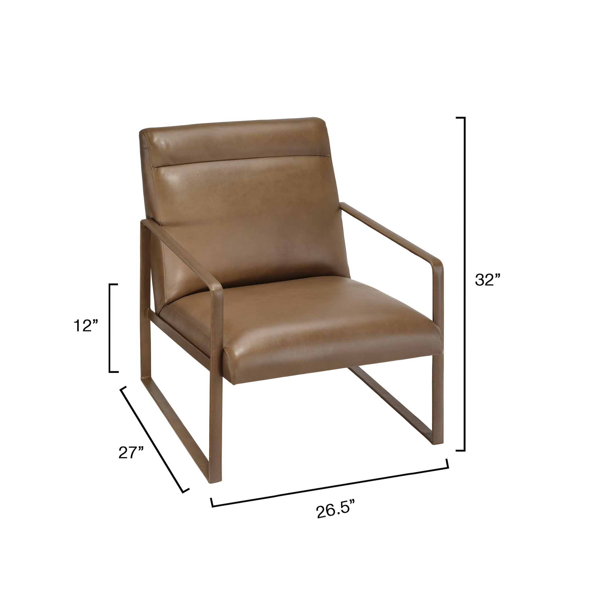 Acostia Leather Chair - Wisteria