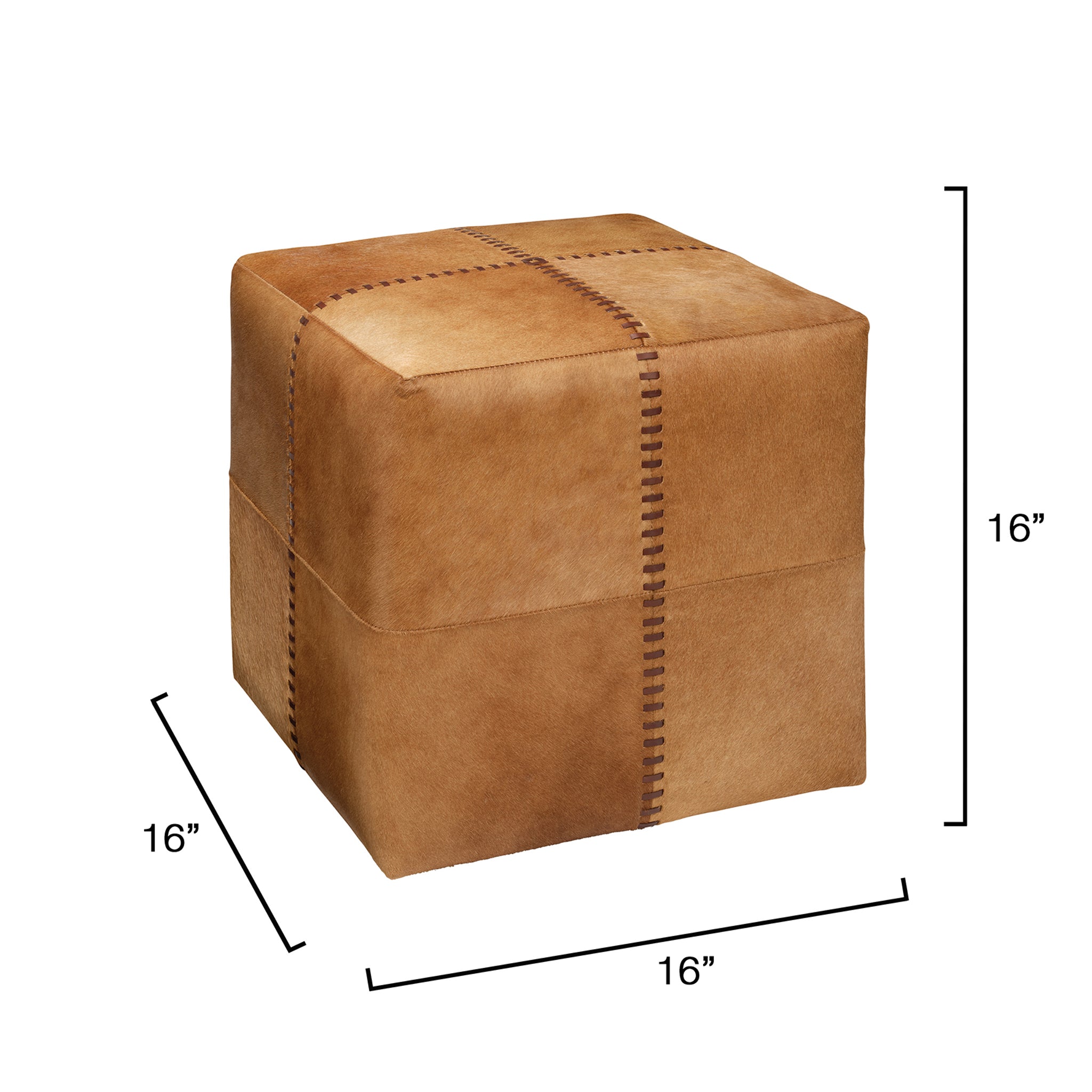 Sellier Hide Ottoman