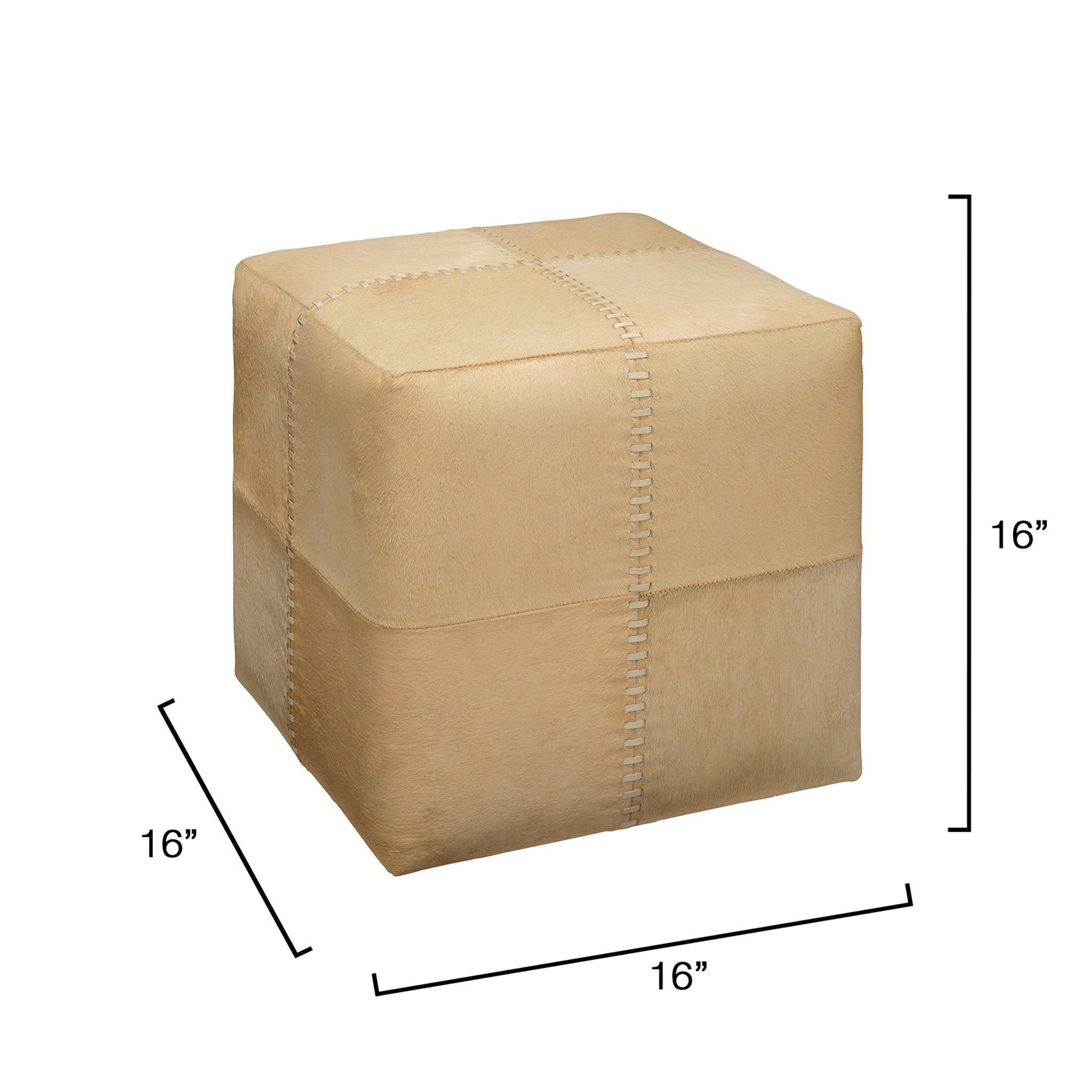 Sellier Hide Ottoman
