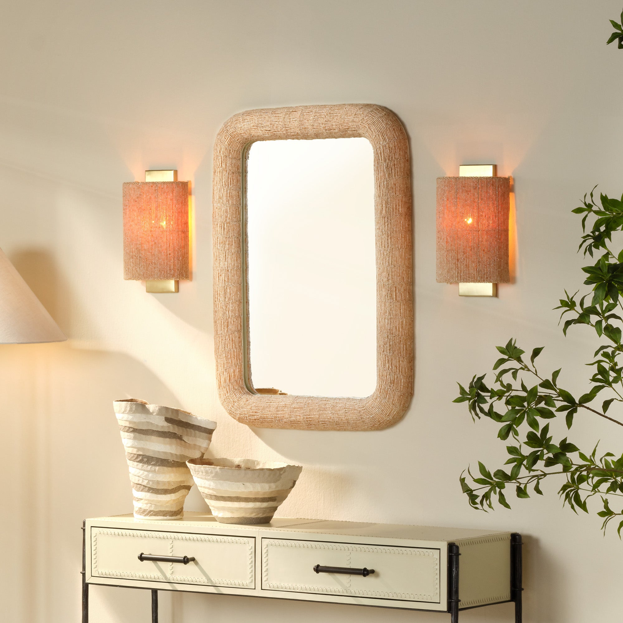 Lido Beaded Sconce - Wisteria