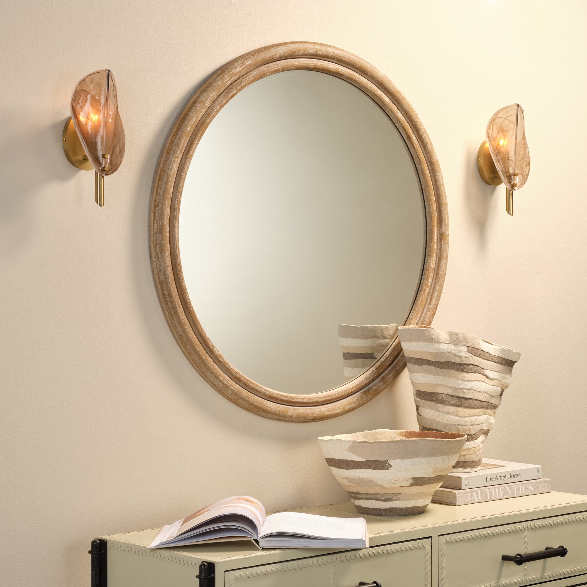 Folia Glass Sconce - Wisteria