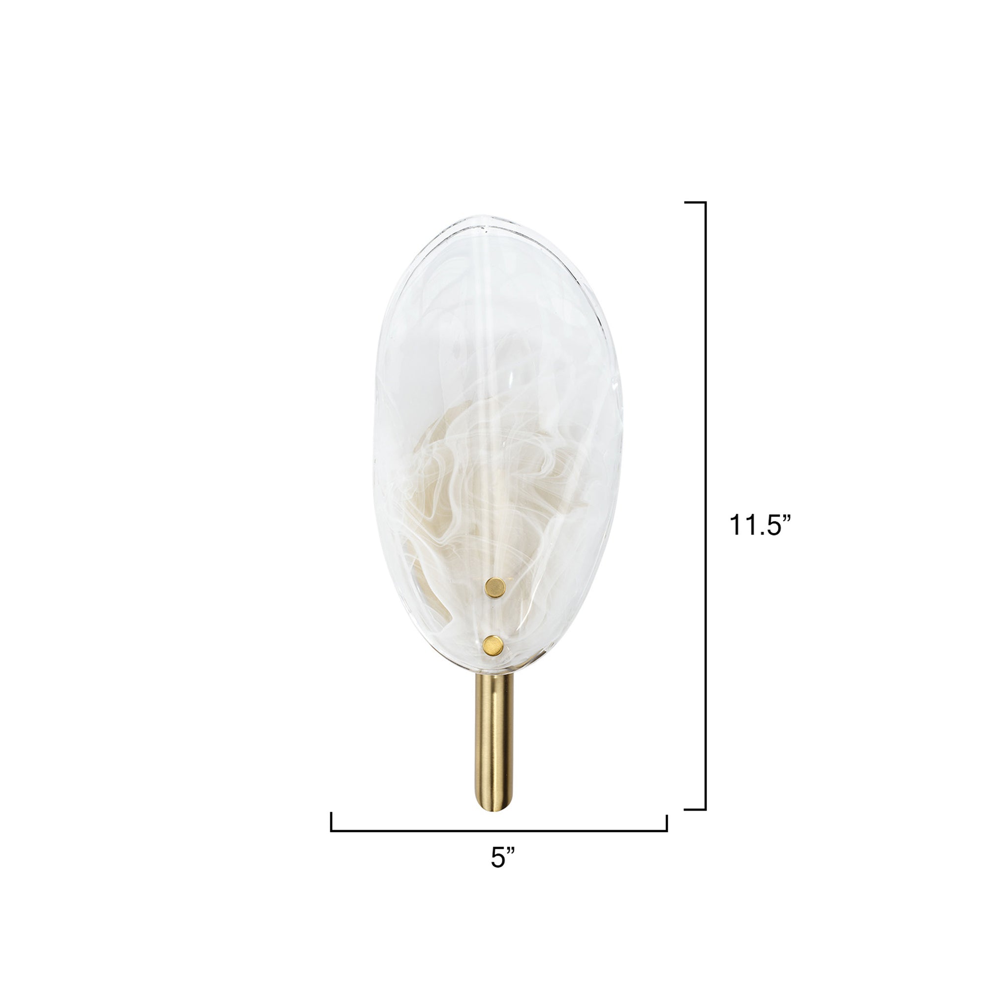 Folia Glass Sconce - Wisteria