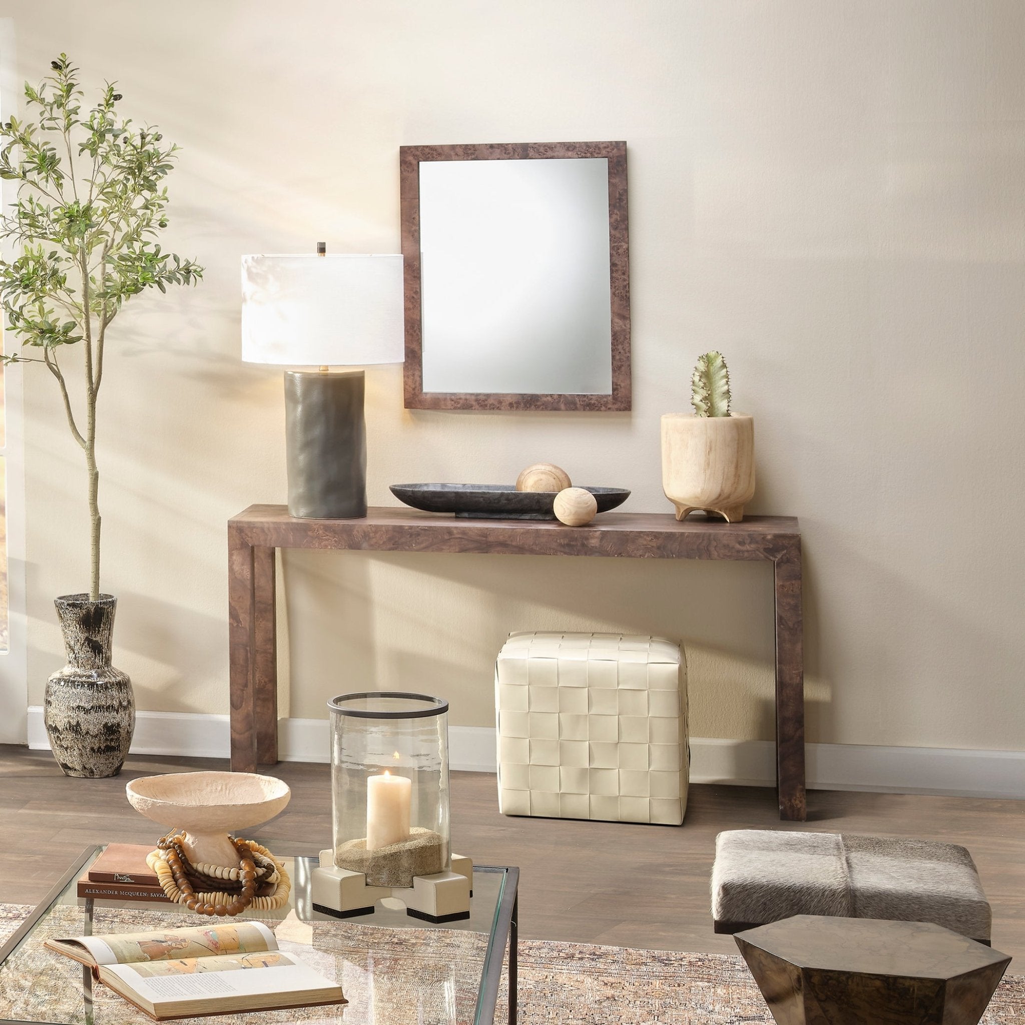 Avero Burl Console - Wisteria
