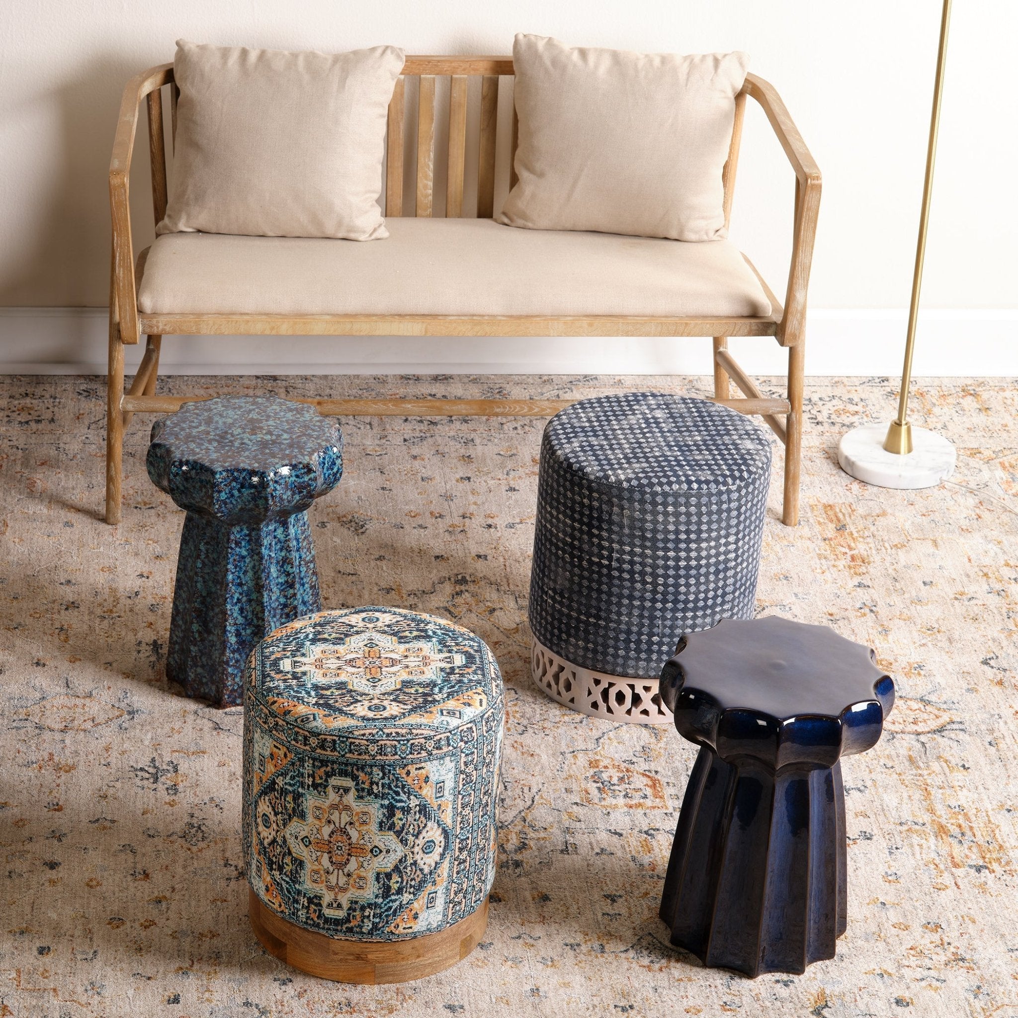 Sennen Driftwood Settee - Wisteria
