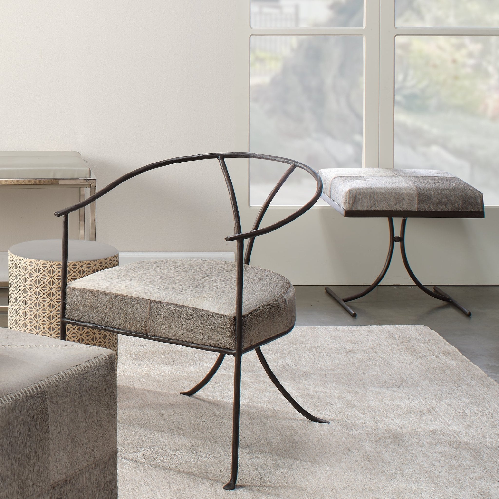 Arcelle Ottoman - Wisteria