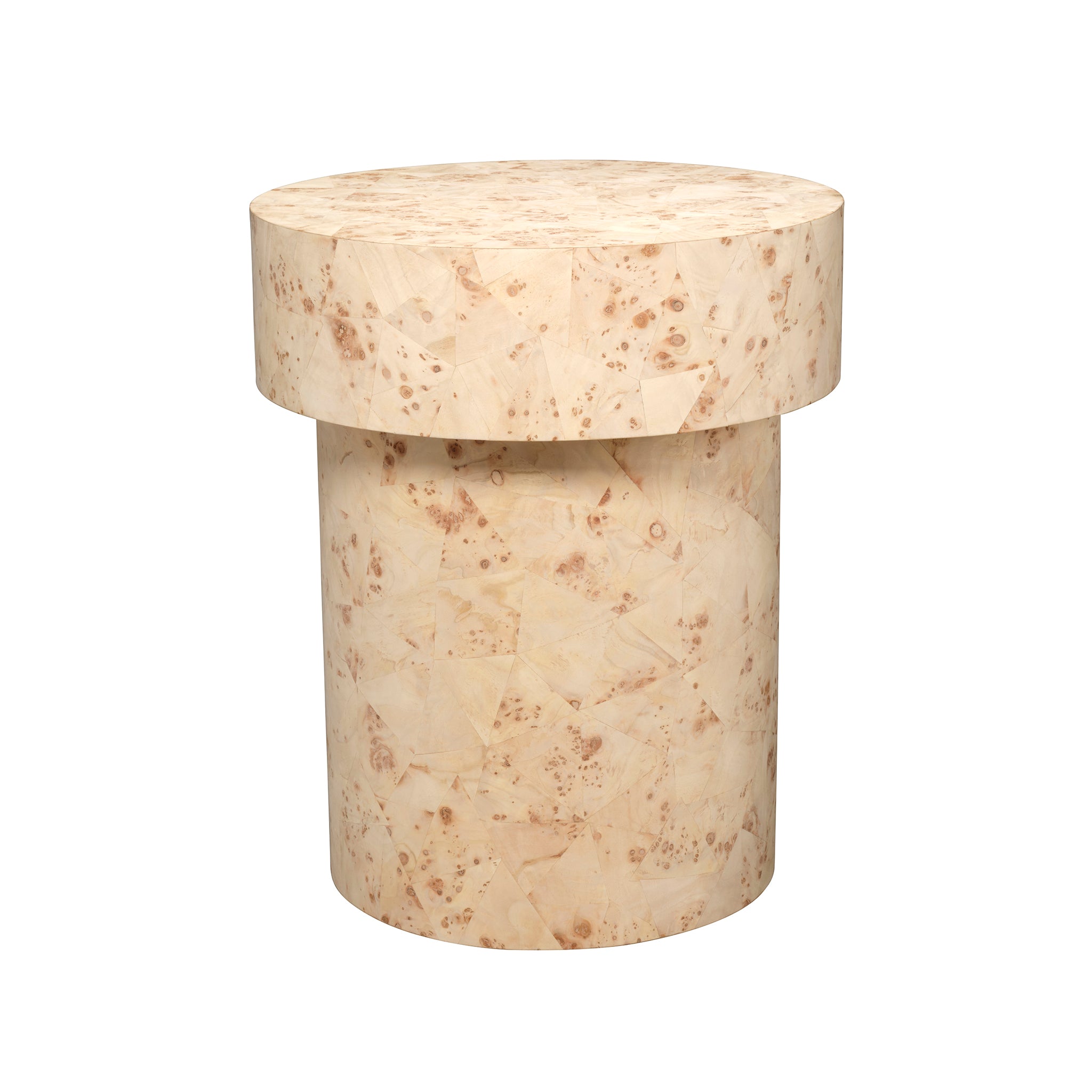 Tondo Burl Side Table - Wisteria