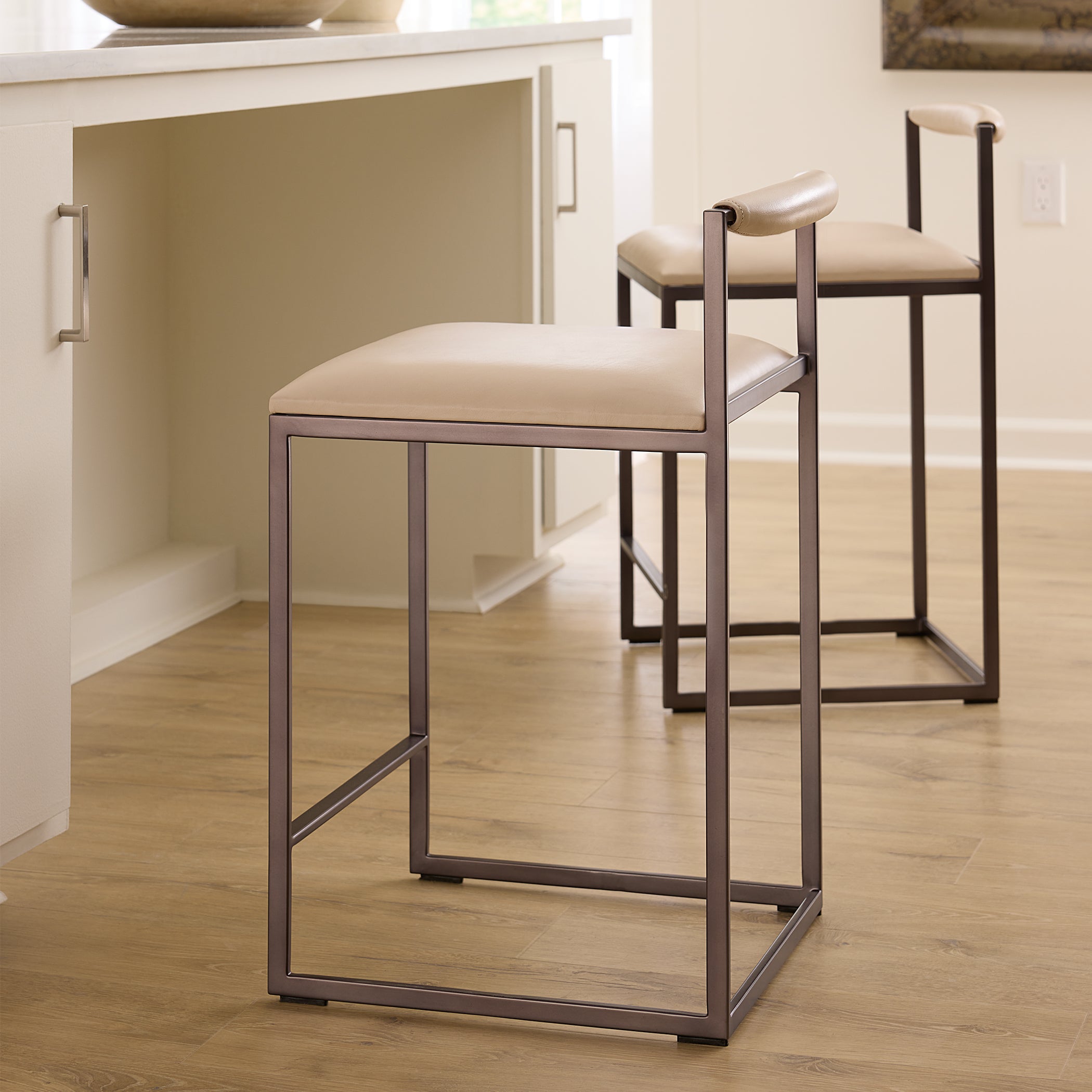 Larkin Leather Chair - Wisteria